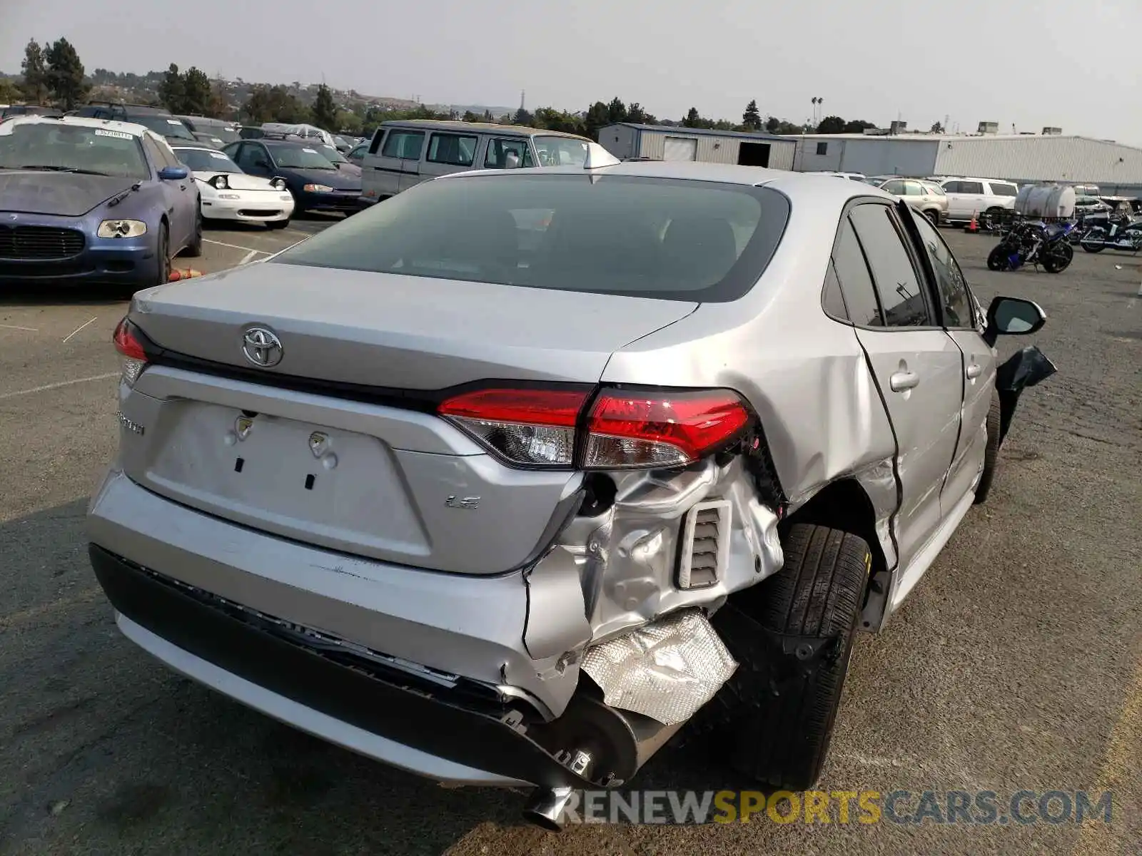 4 Photograph of a damaged car JTDEPMAE1MJ144787 TOYOTA COROLLA 2021