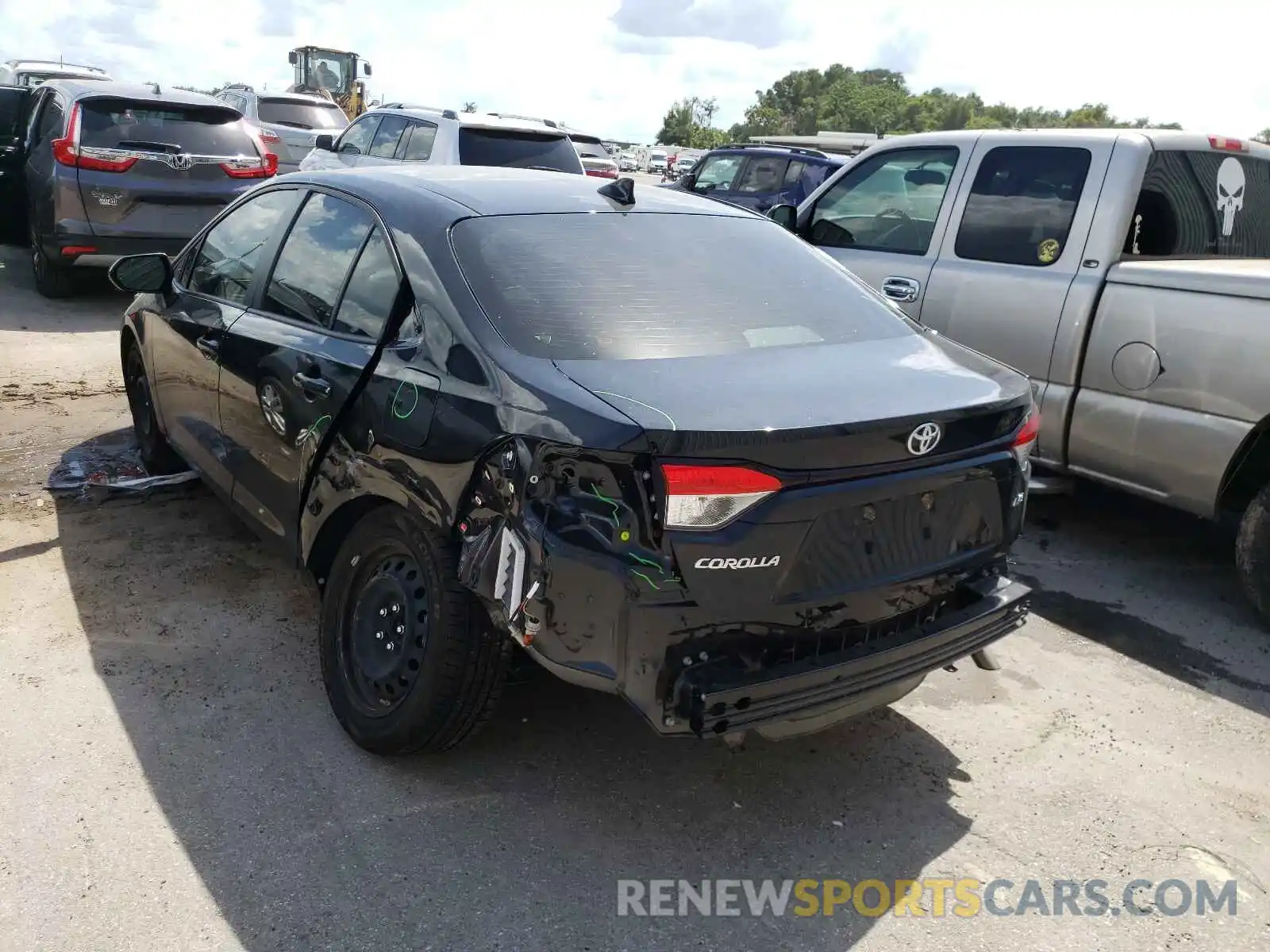 3 Photograph of a damaged car JTDEPMAE1MJ144966 TOYOTA COROLLA 2021