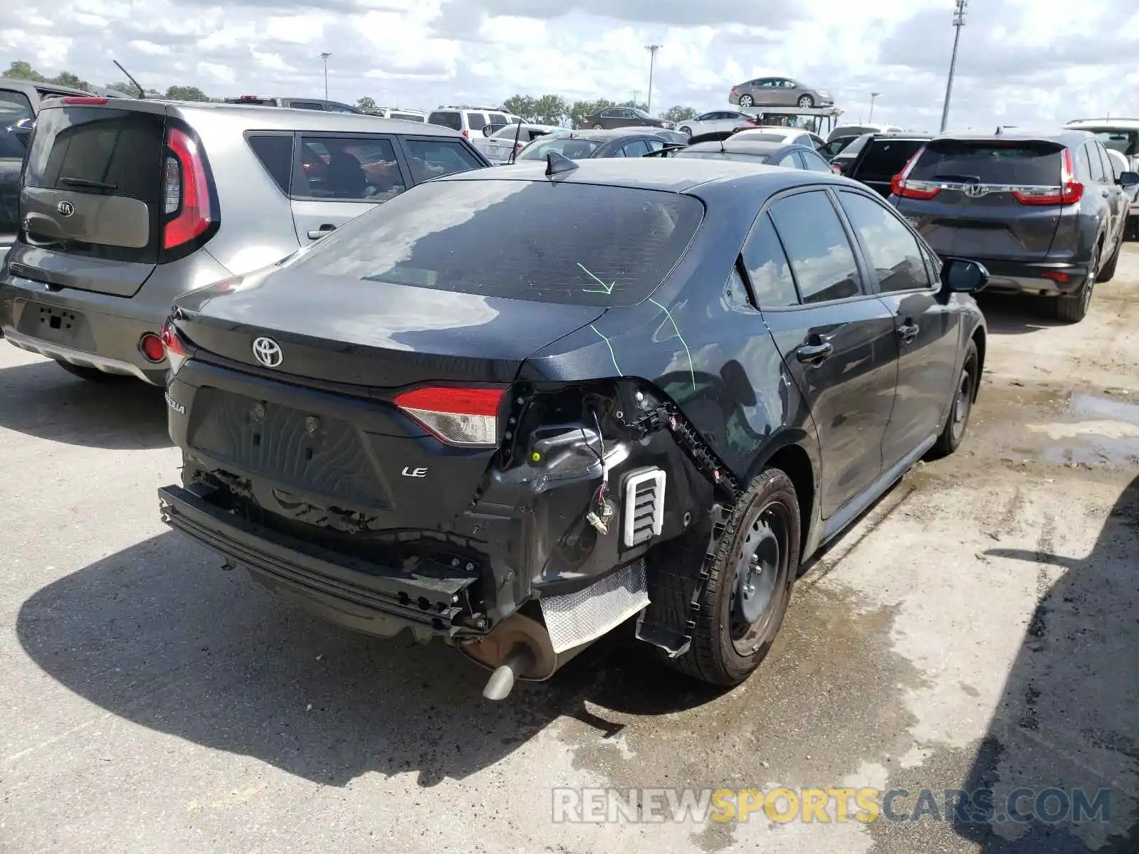 4 Photograph of a damaged car JTDEPMAE1MJ144966 TOYOTA COROLLA 2021