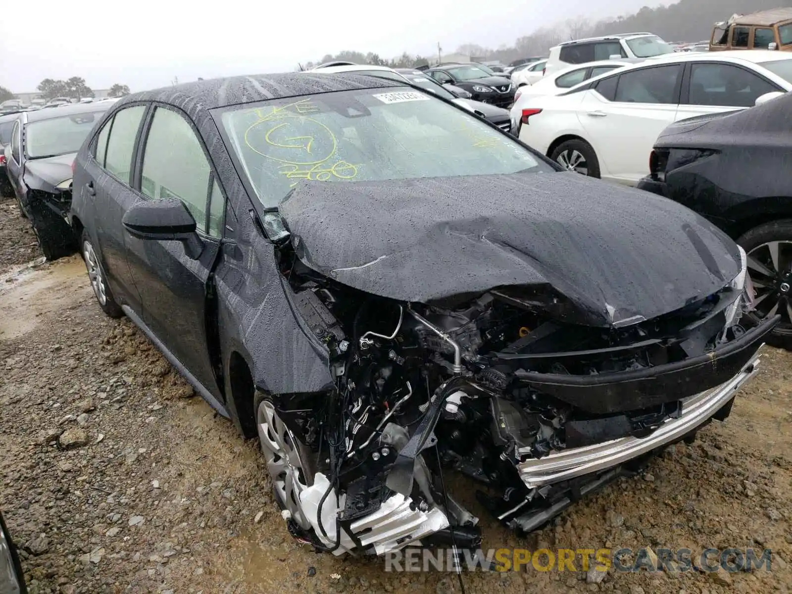 1 Photograph of a damaged car JTDEPMAE1MJ145194 TOYOTA COROLLA 2021