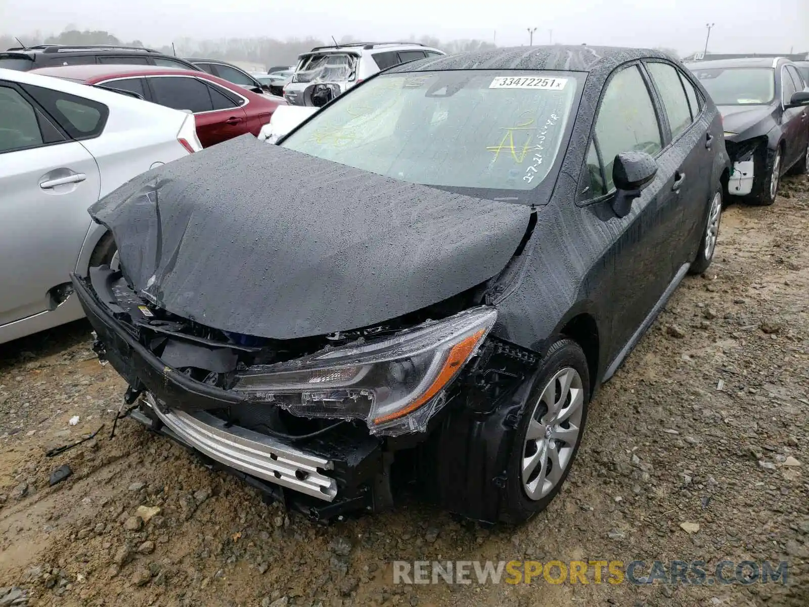 2 Photograph of a damaged car JTDEPMAE1MJ145194 TOYOTA COROLLA 2021