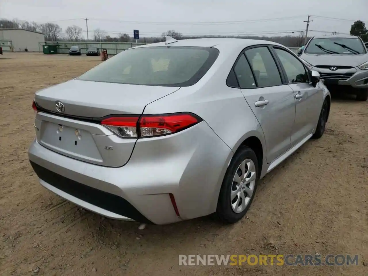 4 Photograph of a damaged car JTDEPMAE1MJ145566 TOYOTA COROLLA 2021