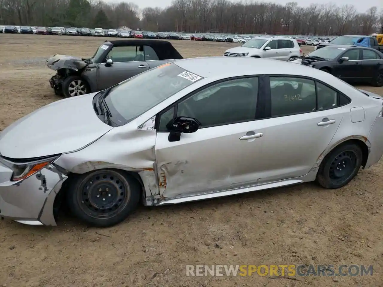 9 Photograph of a damaged car JTDEPMAE1MJ145566 TOYOTA COROLLA 2021