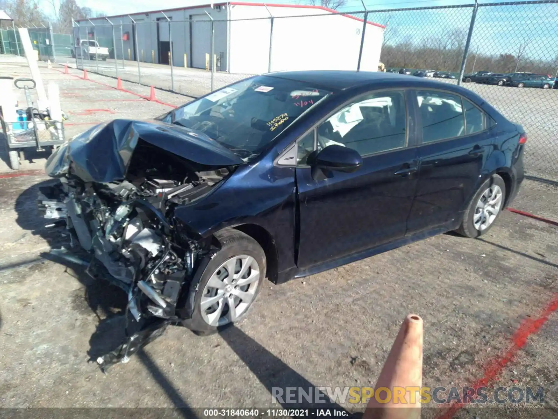 2 Photograph of a damaged car JTDEPMAE1MJ145874 TOYOTA COROLLA 2021