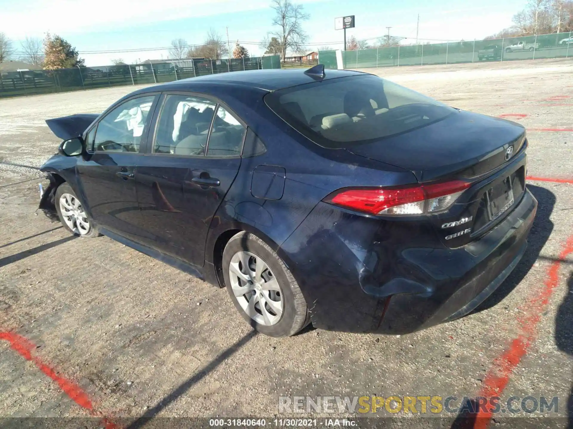 3 Photograph of a damaged car JTDEPMAE1MJ145874 TOYOTA COROLLA 2021