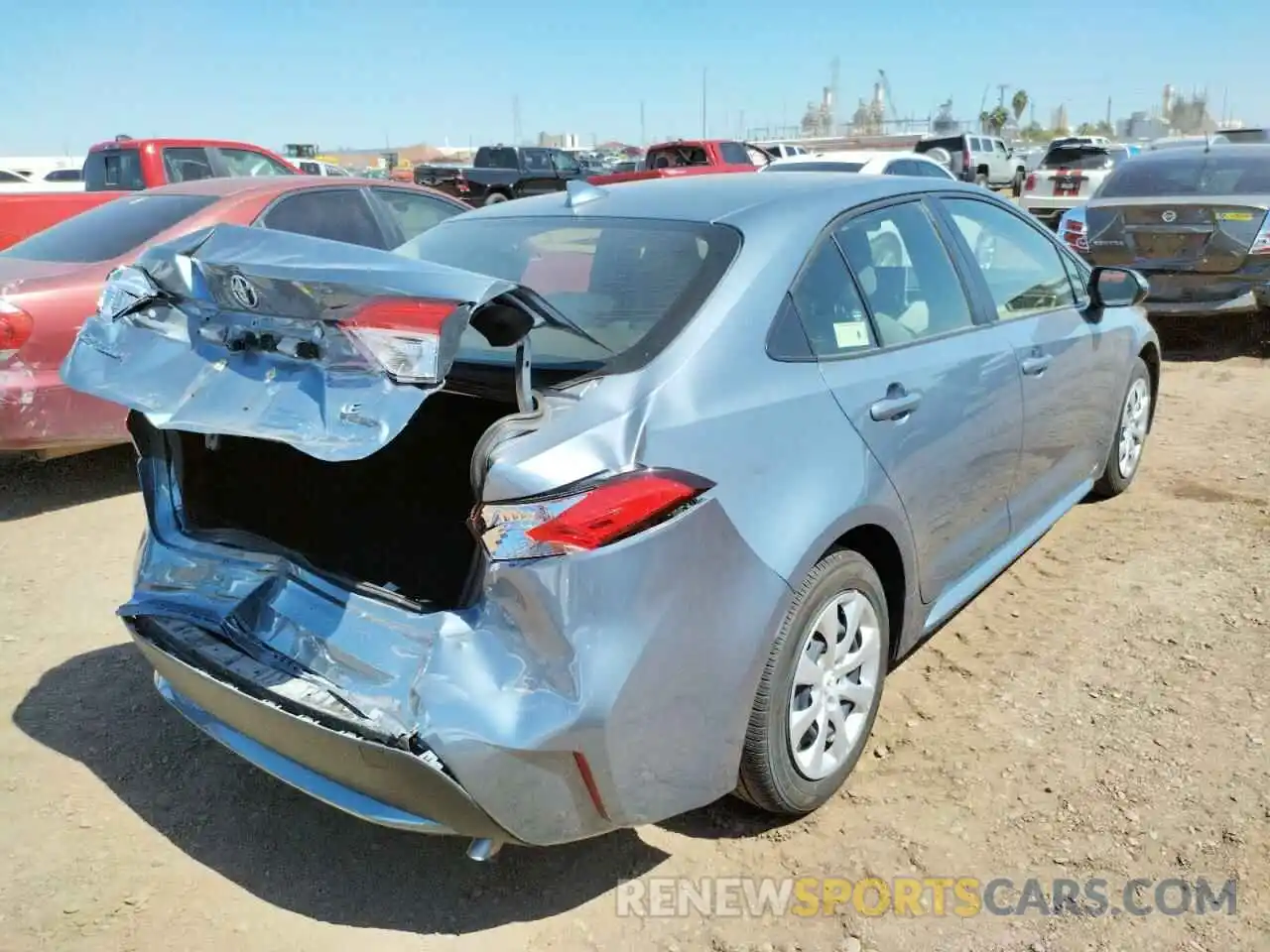 4 Photograph of a damaged car JTDEPMAE1MJ146149 TOYOTA COROLLA 2021