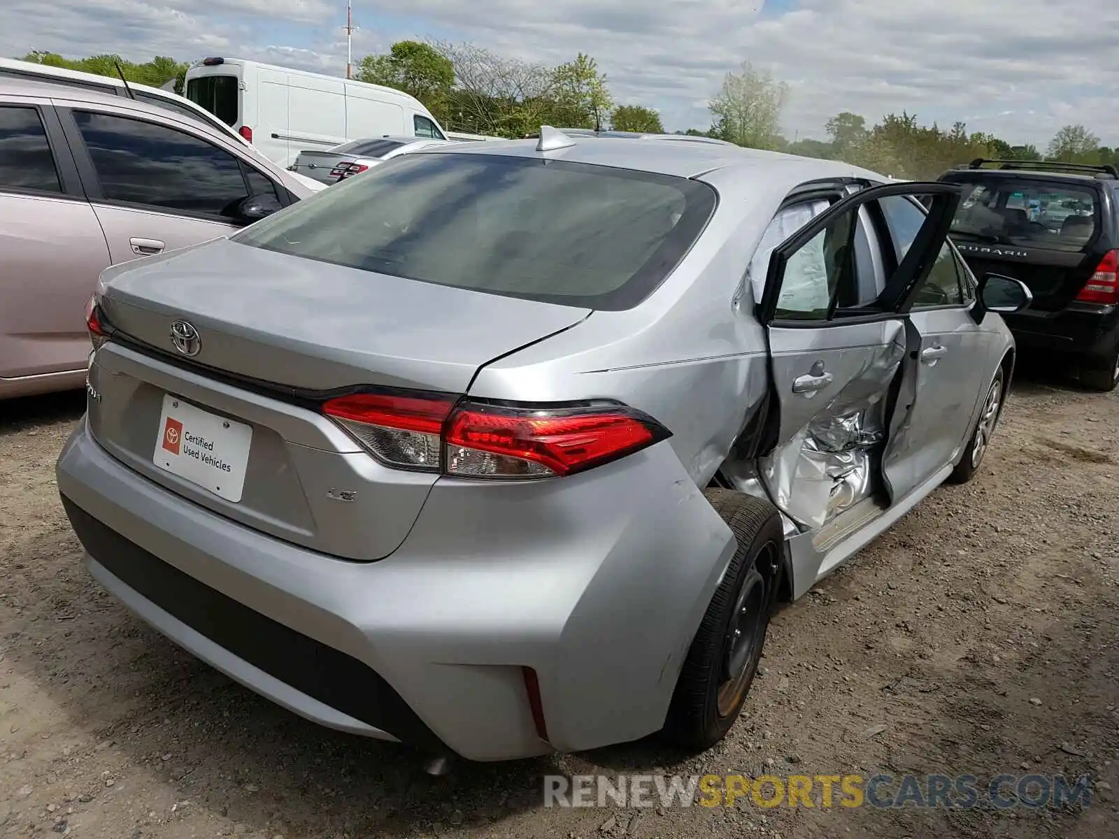 4 Photograph of a damaged car JTDEPMAE1MJ149309 TOYOTA COROLLA 2021