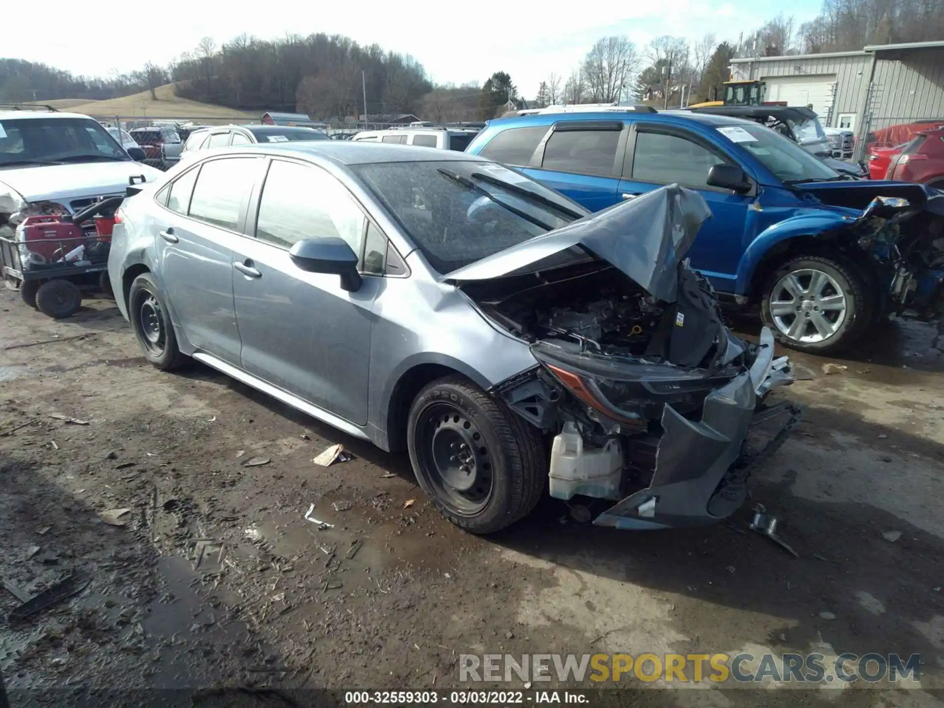 1 Photograph of a damaged car JTDEPMAE1MJ149357 TOYOTA COROLLA 2021