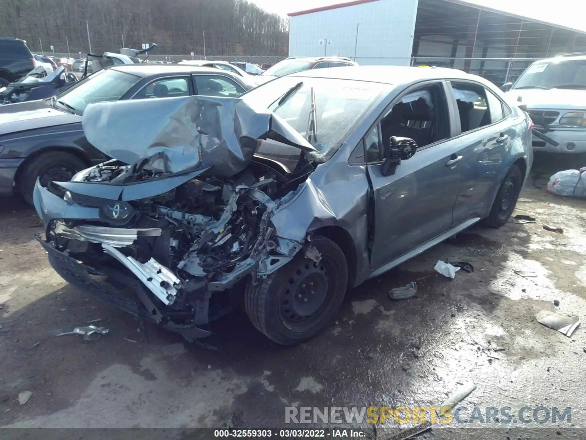 2 Photograph of a damaged car JTDEPMAE1MJ149357 TOYOTA COROLLA 2021