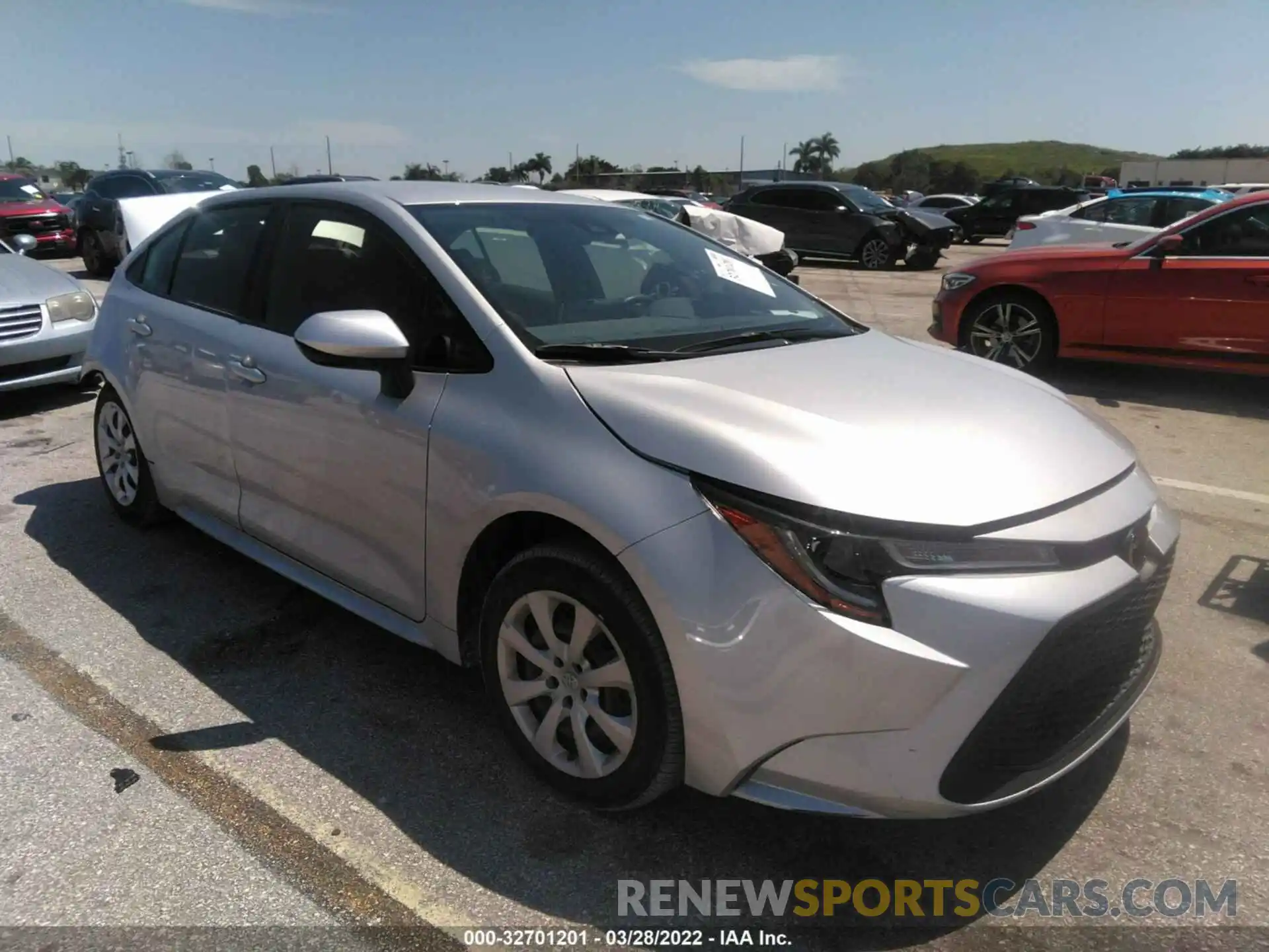 1 Photograph of a damaged car JTDEPMAE1MJ149777 TOYOTA COROLLA 2021