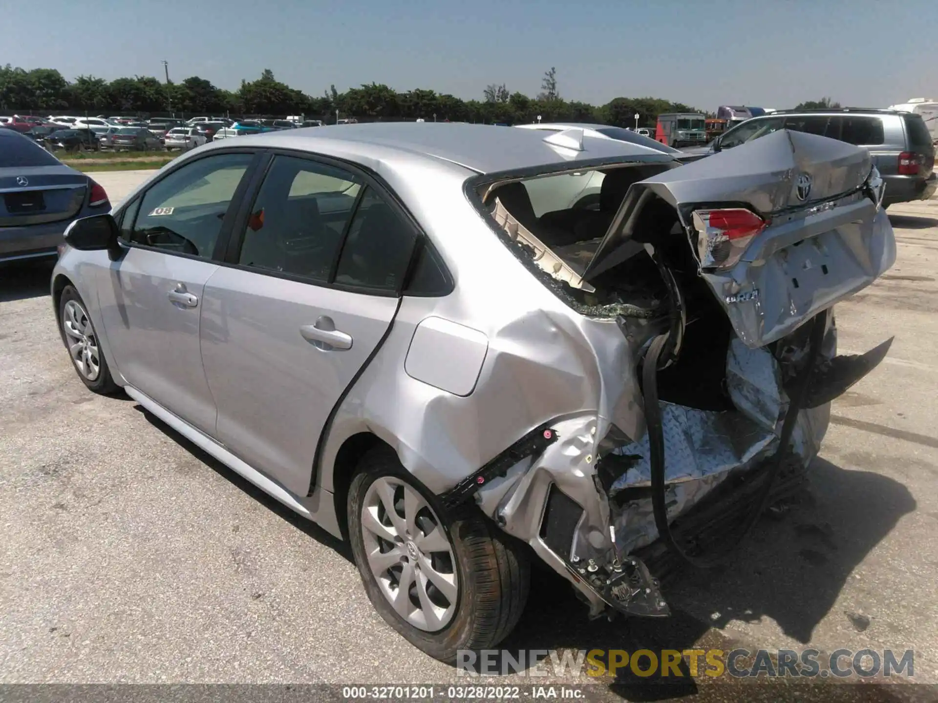 3 Photograph of a damaged car JTDEPMAE1MJ149777 TOYOTA COROLLA 2021