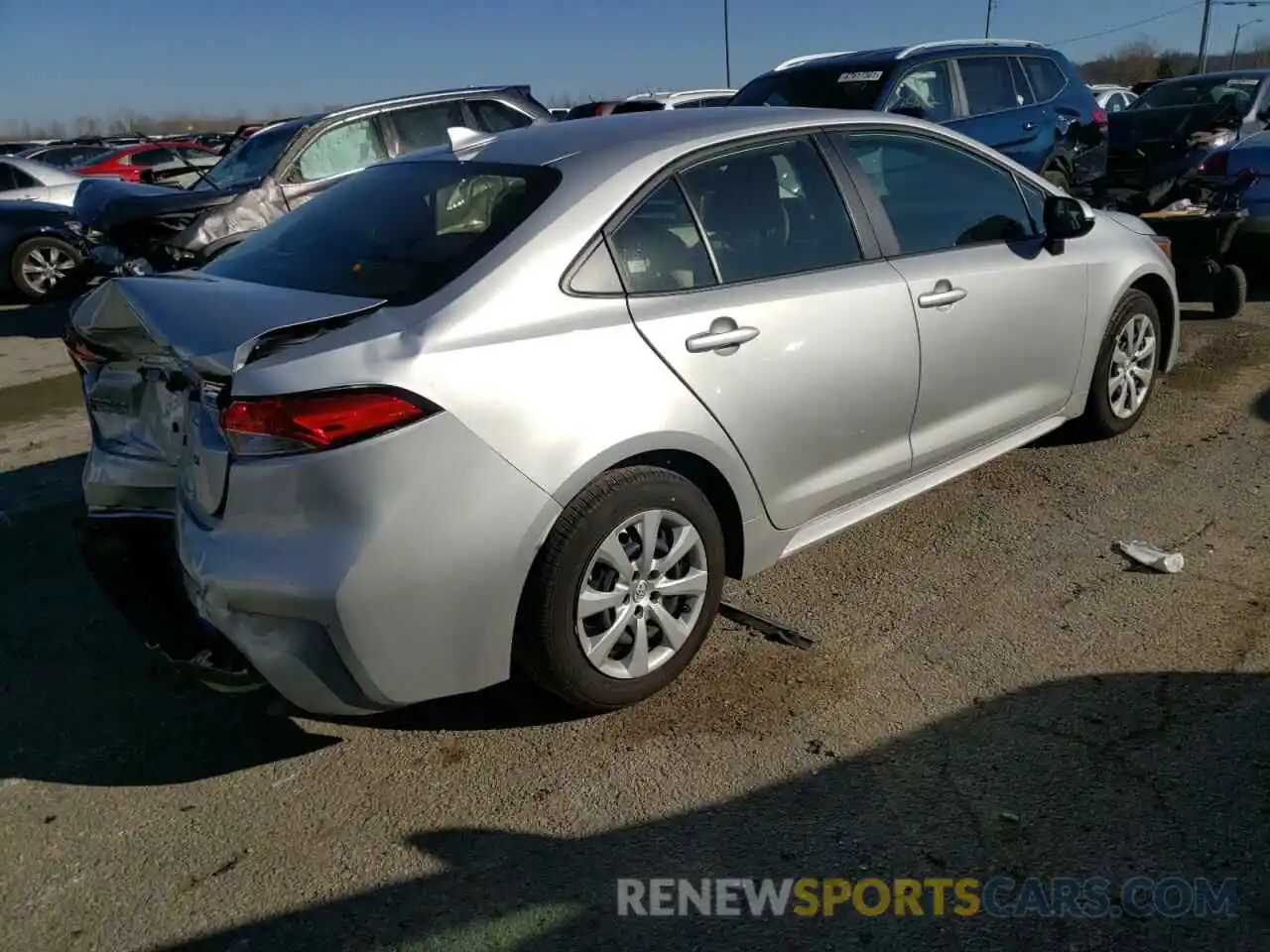 4 Photograph of a damaged car JTDEPMAE1MJ152405 TOYOTA COROLLA 2021