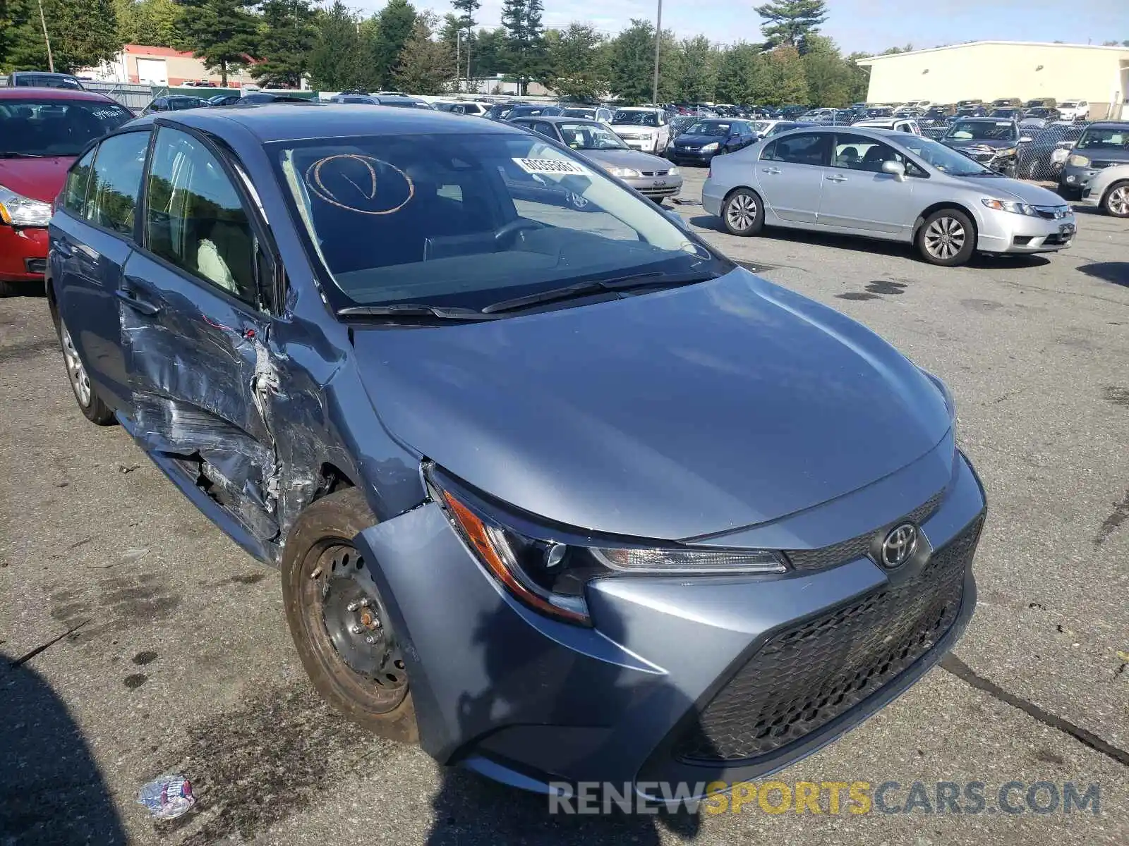 1 Photograph of a damaged car JTDEPMAE1MJ152940 TOYOTA COROLLA 2021