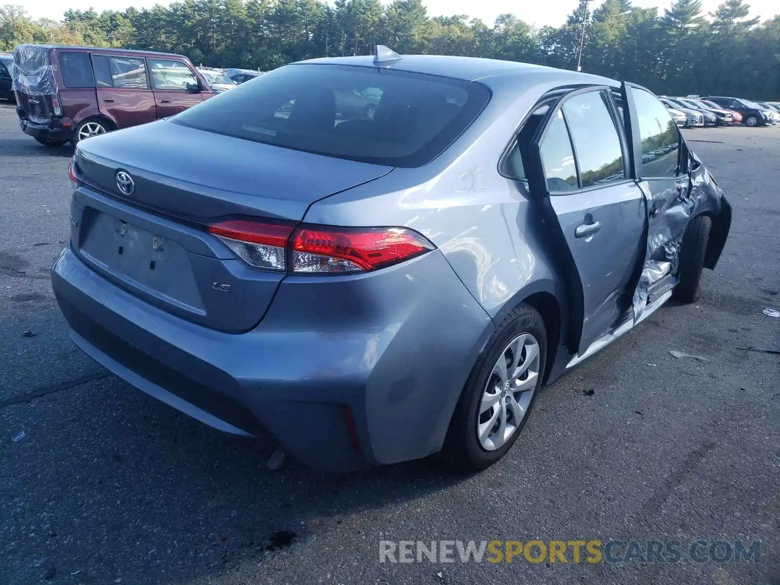 4 Photograph of a damaged car JTDEPMAE1MJ152940 TOYOTA COROLLA 2021