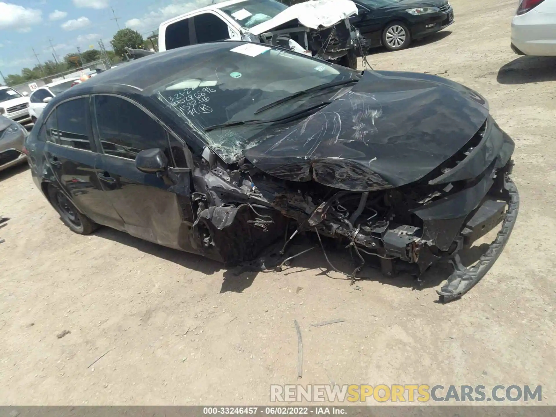 1 Photograph of a damaged car JTDEPMAE1MJ153246 TOYOTA COROLLA 2021