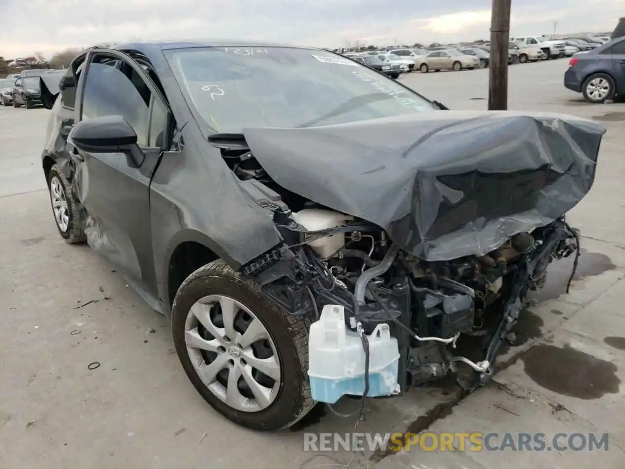 1 Photograph of a damaged car JTDEPMAE1MJ153280 TOYOTA COROLLA 2021