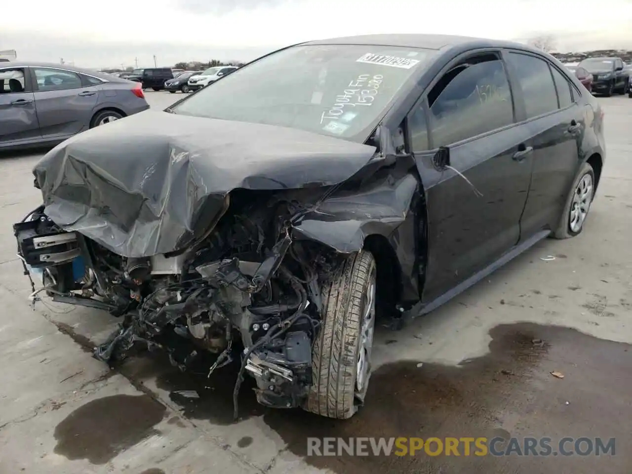 2 Photograph of a damaged car JTDEPMAE1MJ153280 TOYOTA COROLLA 2021