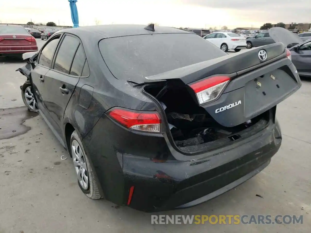 3 Photograph of a damaged car JTDEPMAE1MJ153280 TOYOTA COROLLA 2021