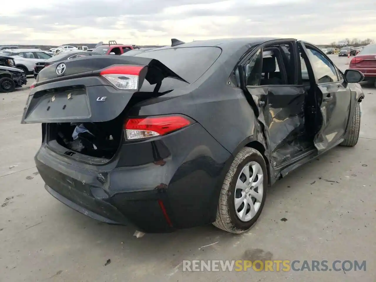 4 Photograph of a damaged car JTDEPMAE1MJ153280 TOYOTA COROLLA 2021