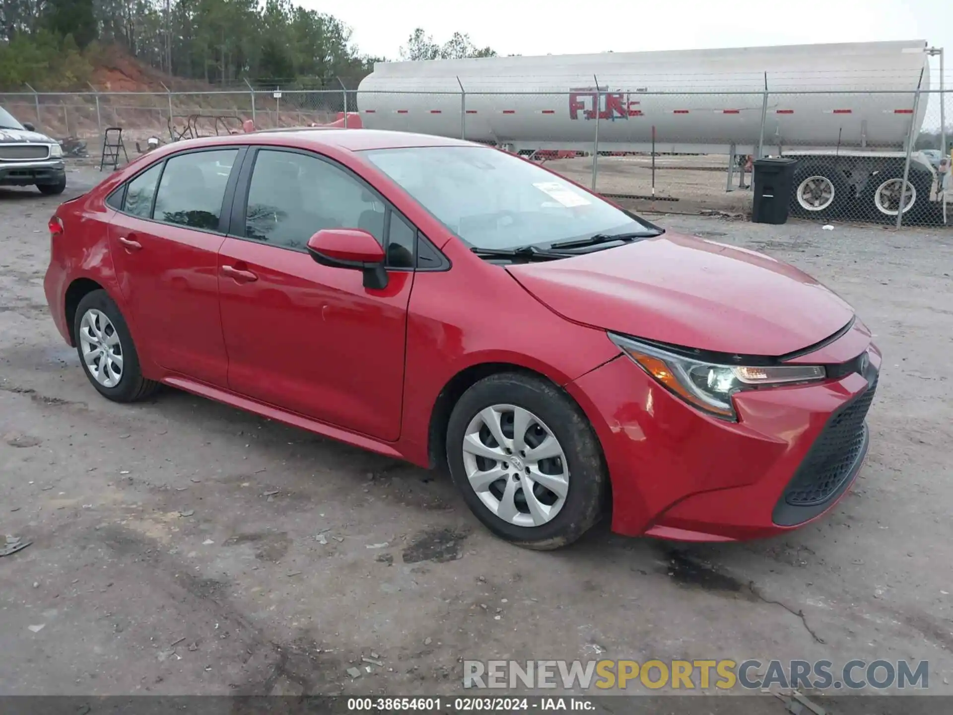 1 Photograph of a damaged car JTDEPMAE1MJ153568 TOYOTA COROLLA 2021