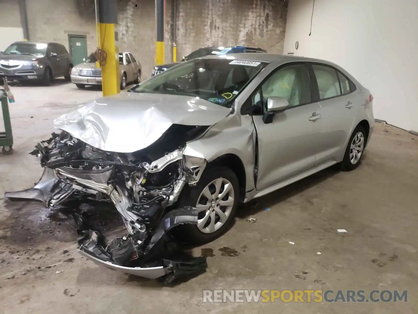 2 Photograph of a damaged car JTDEPMAE1MJ154199 TOYOTA COROLLA 2021