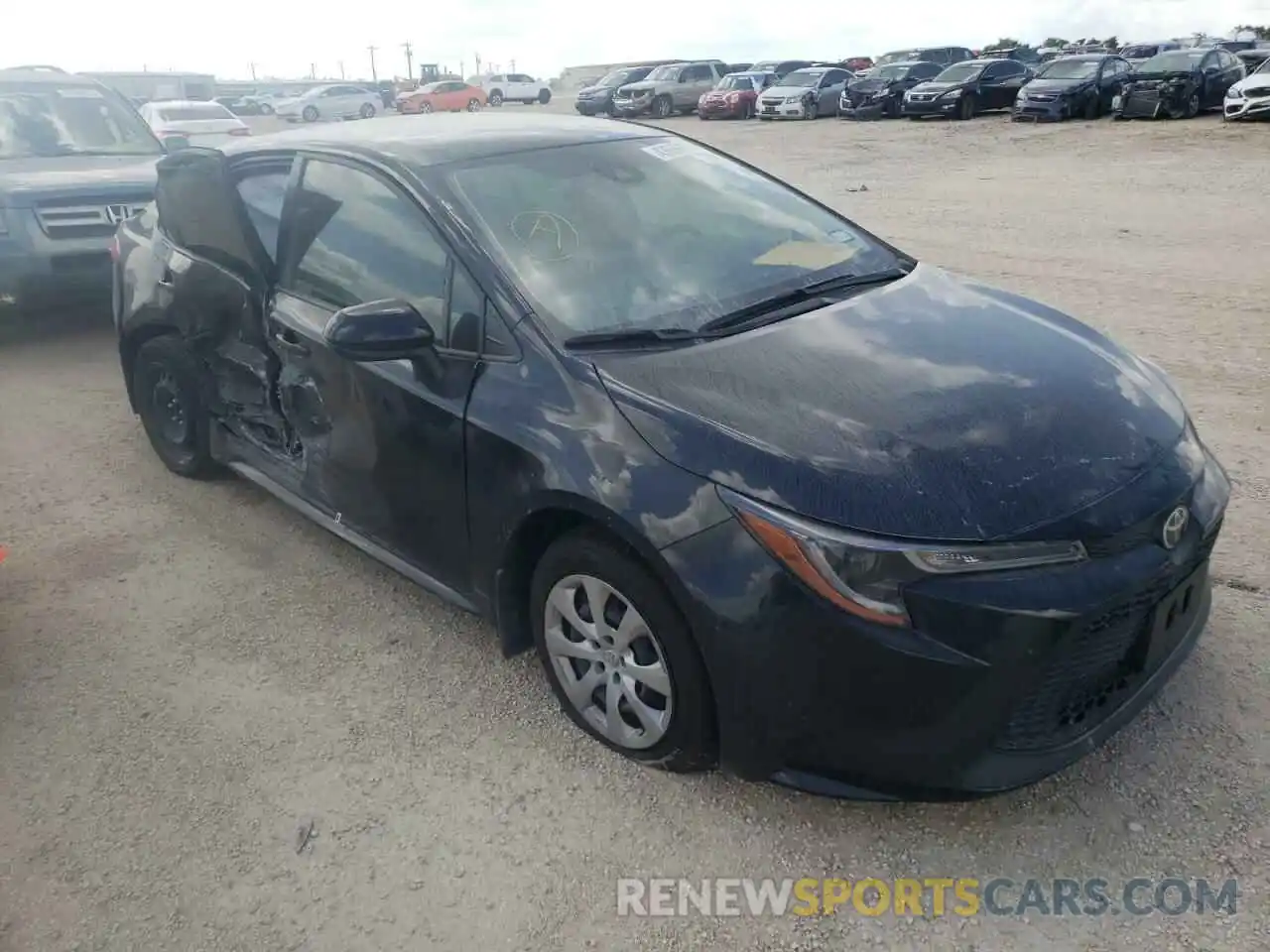 1 Photograph of a damaged car JTDEPMAE1MJ154378 TOYOTA COROLLA 2021