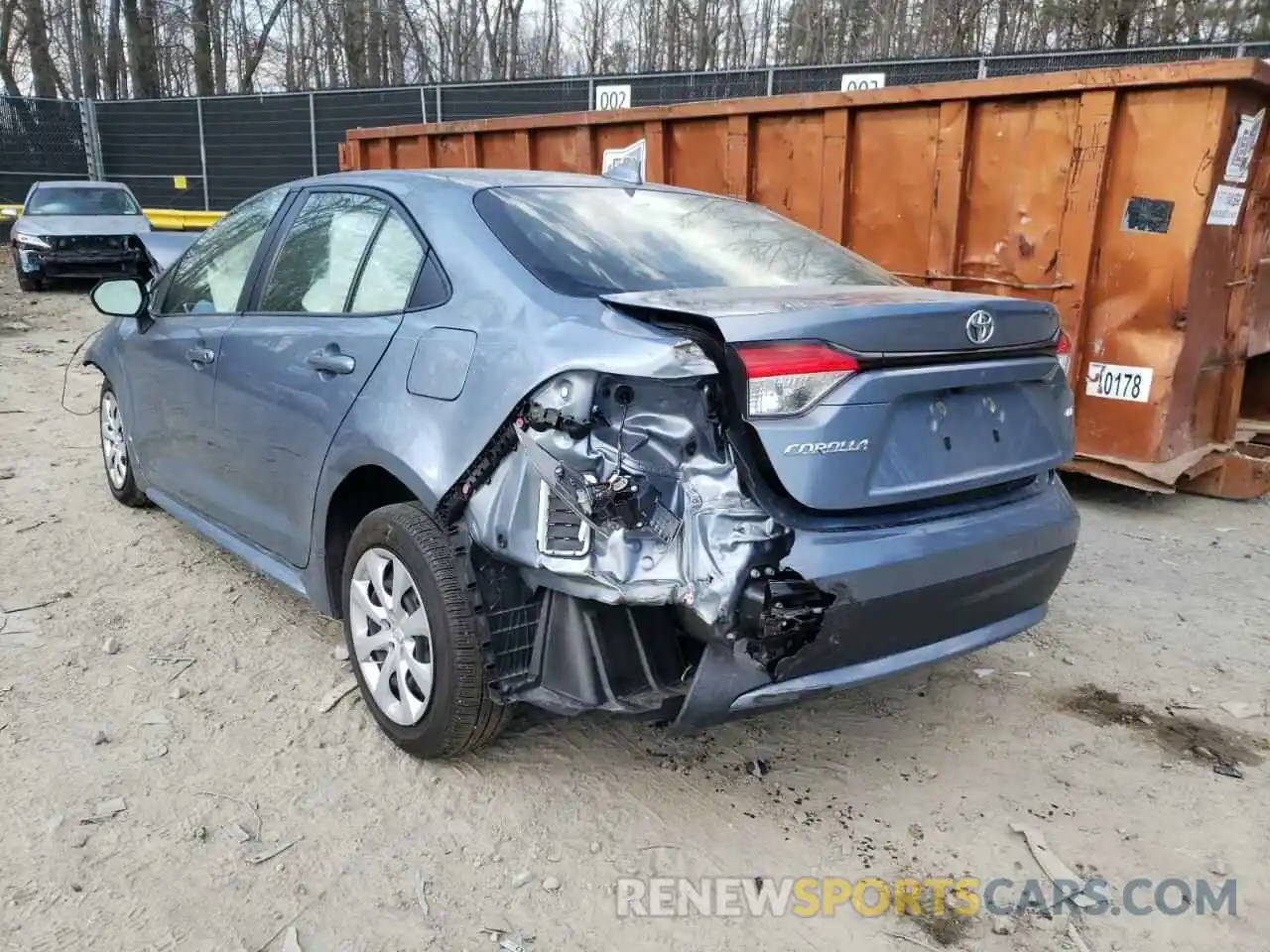 3 Photograph of a damaged car JTDEPMAE1MJ154784 TOYOTA COROLLA 2021