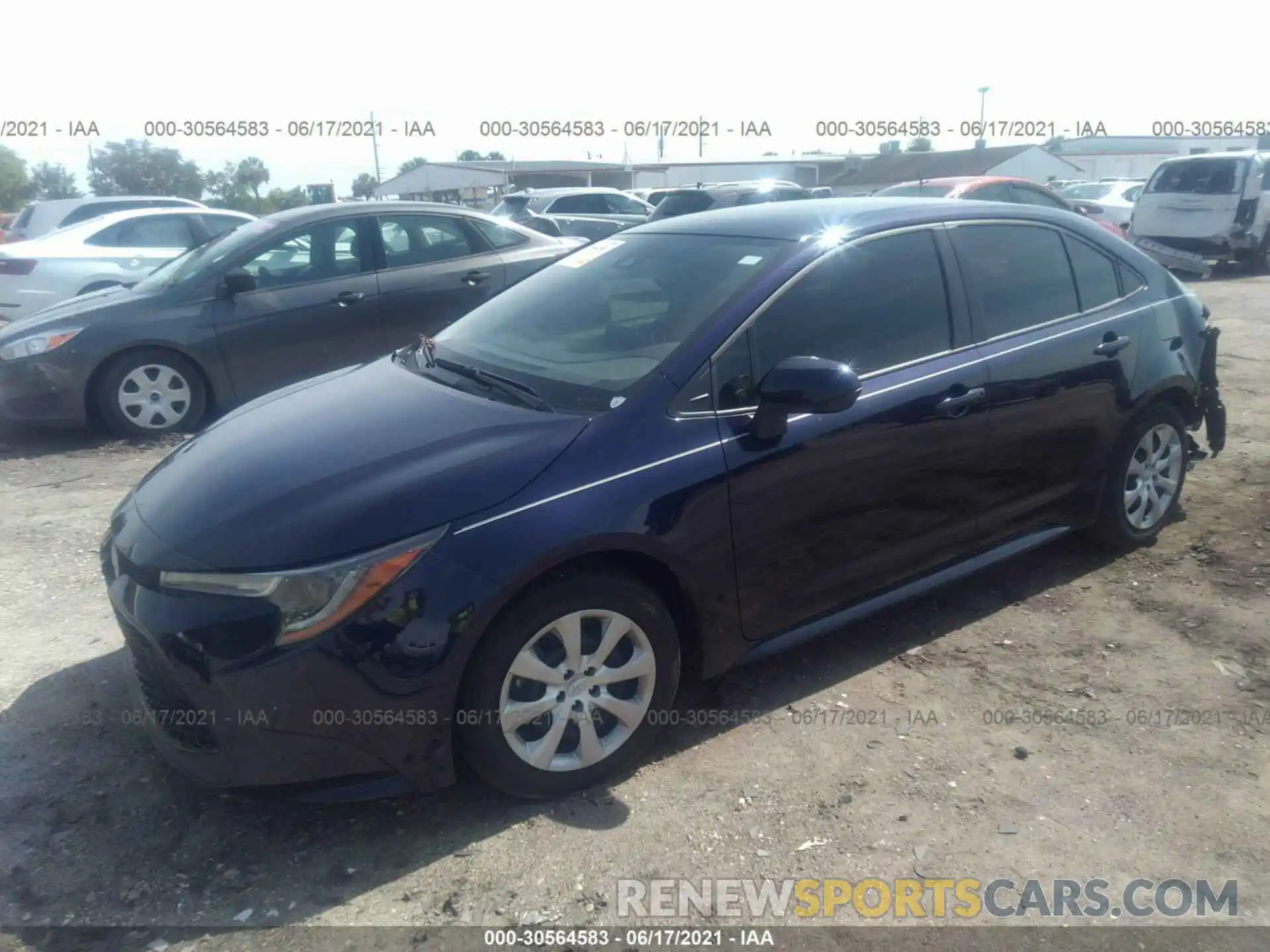 2 Photograph of a damaged car JTDEPMAE1MJ154865 TOYOTA COROLLA 2021