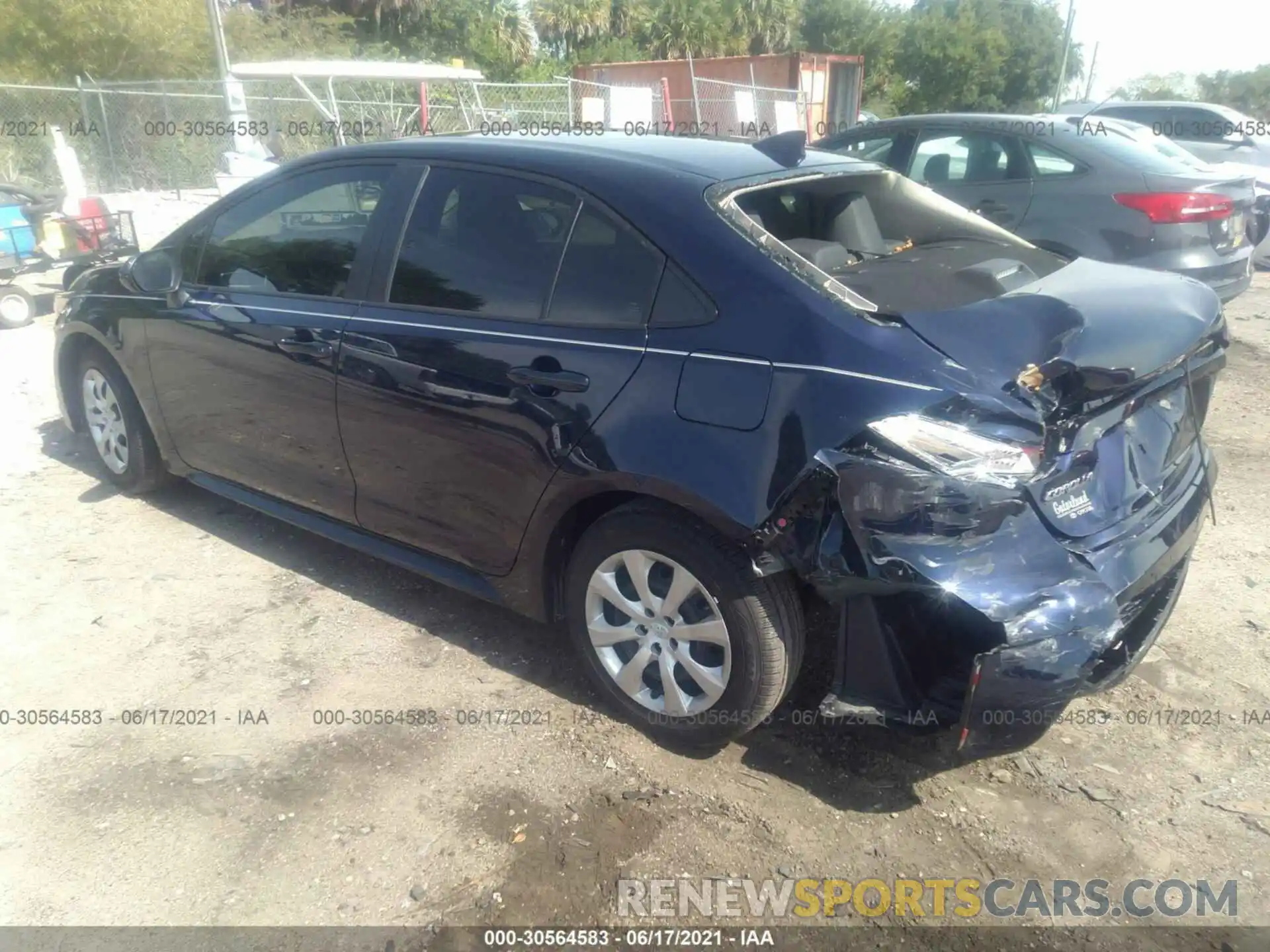 3 Photograph of a damaged car JTDEPMAE1MJ154865 TOYOTA COROLLA 2021