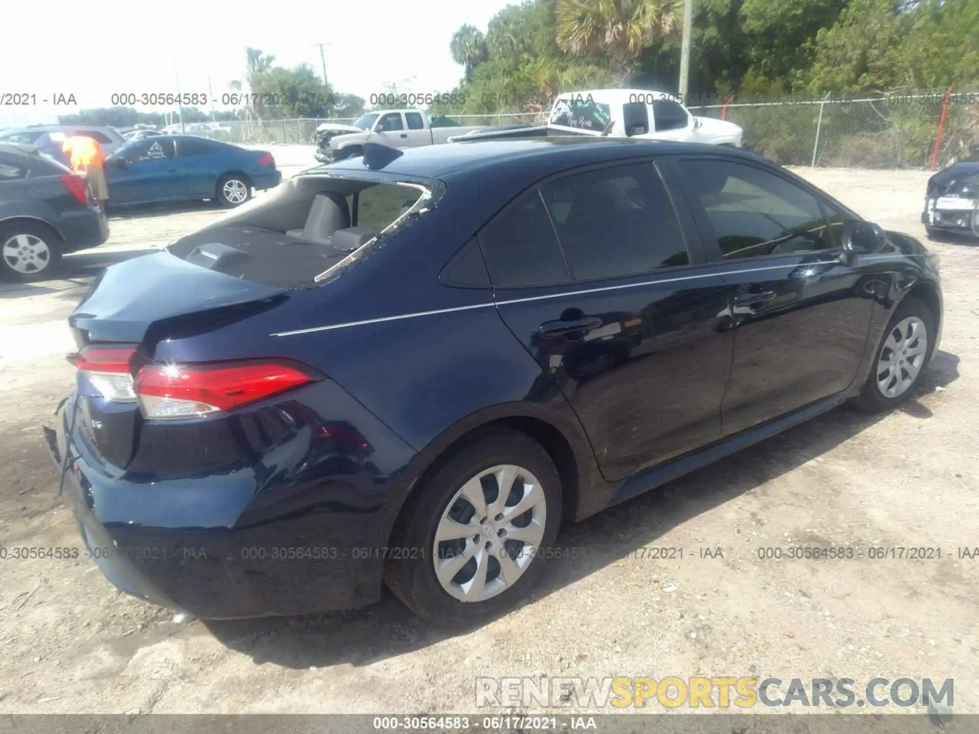 4 Photograph of a damaged car JTDEPMAE1MJ154865 TOYOTA COROLLA 2021