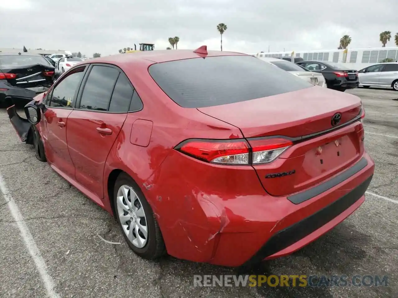 3 Photograph of a damaged car JTDEPMAE1MJ154896 TOYOTA COROLLA 2021