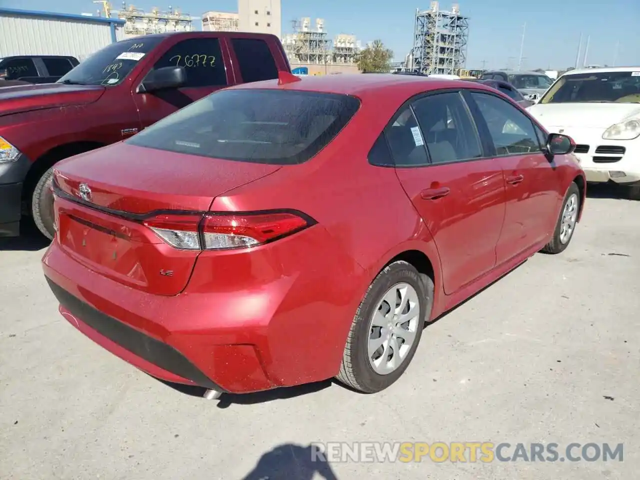 4 Photograph of a damaged car JTDEPMAE1MJ156065 TOYOTA COROLLA 2021