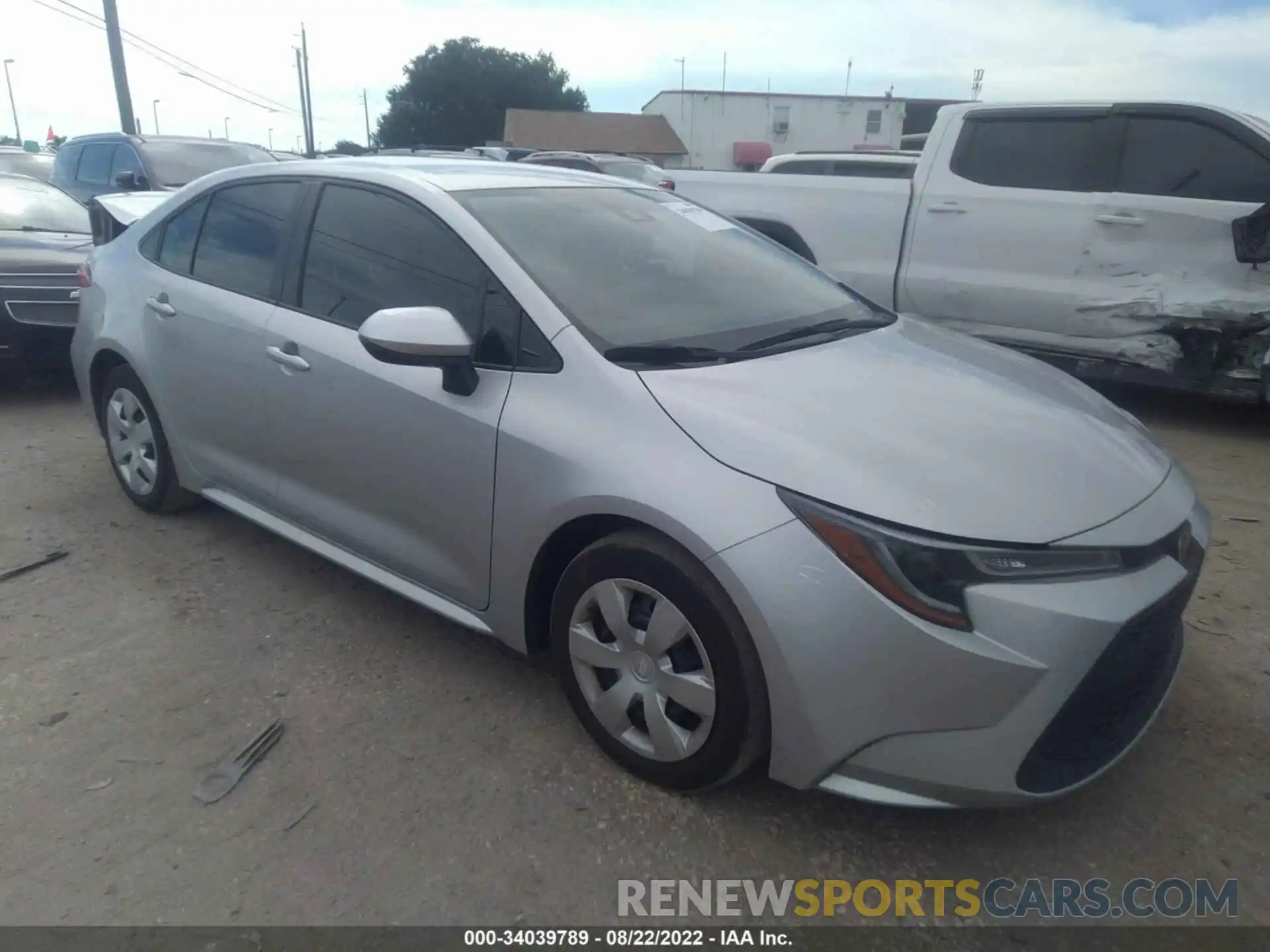 1 Photograph of a damaged car JTDEPMAE1MJ156325 TOYOTA COROLLA 2021