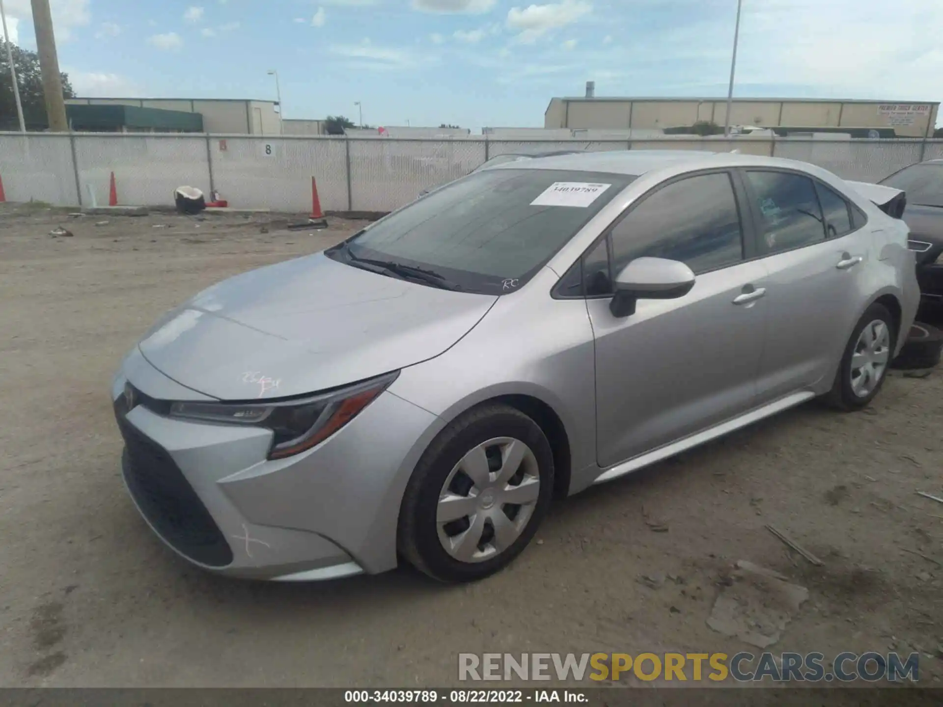 2 Photograph of a damaged car JTDEPMAE1MJ156325 TOYOTA COROLLA 2021