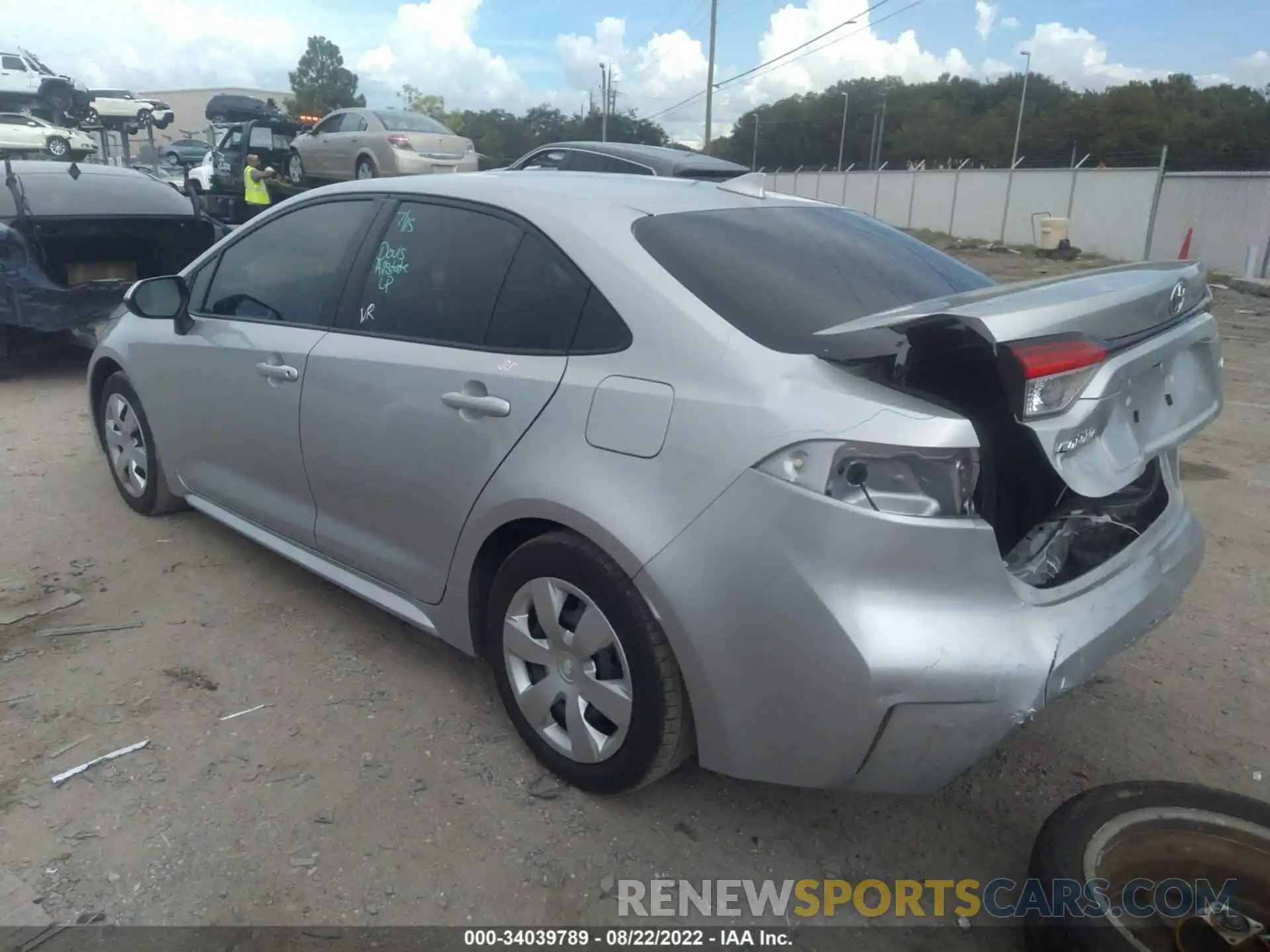 3 Photograph of a damaged car JTDEPMAE1MJ156325 TOYOTA COROLLA 2021