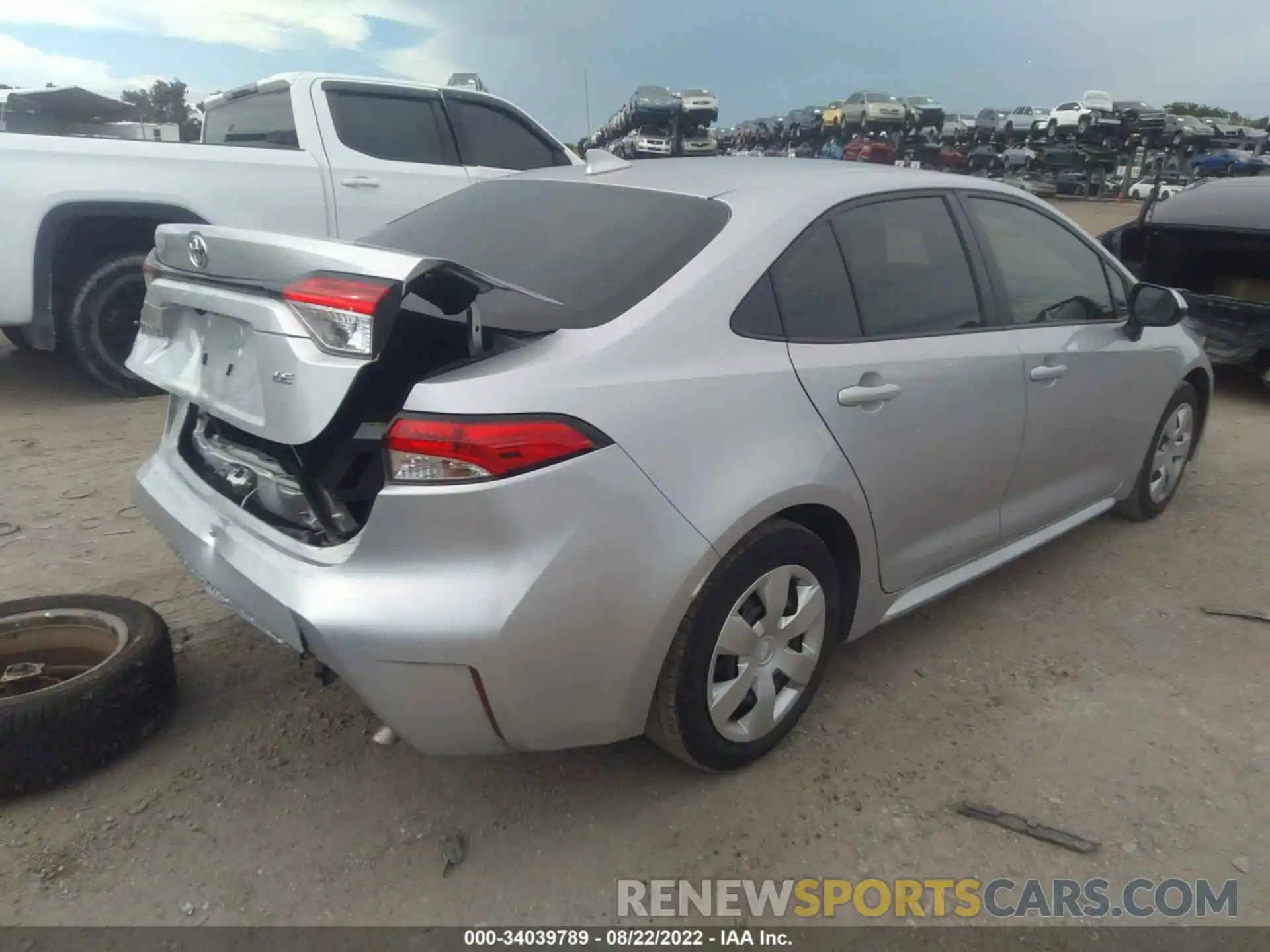 4 Photograph of a damaged car JTDEPMAE1MJ156325 TOYOTA COROLLA 2021