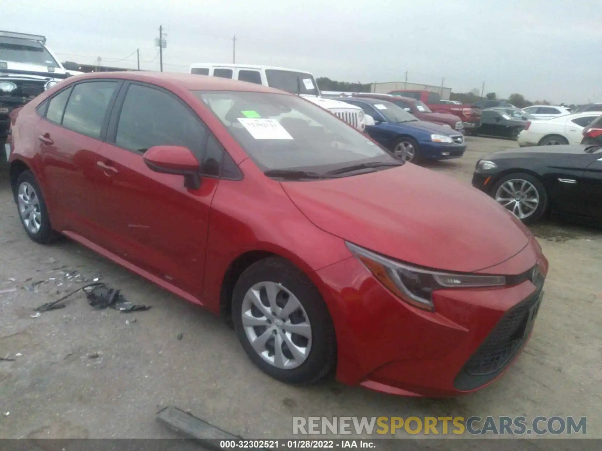 1 Photograph of a damaged car JTDEPMAE1MJ156521 TOYOTA COROLLA 2021