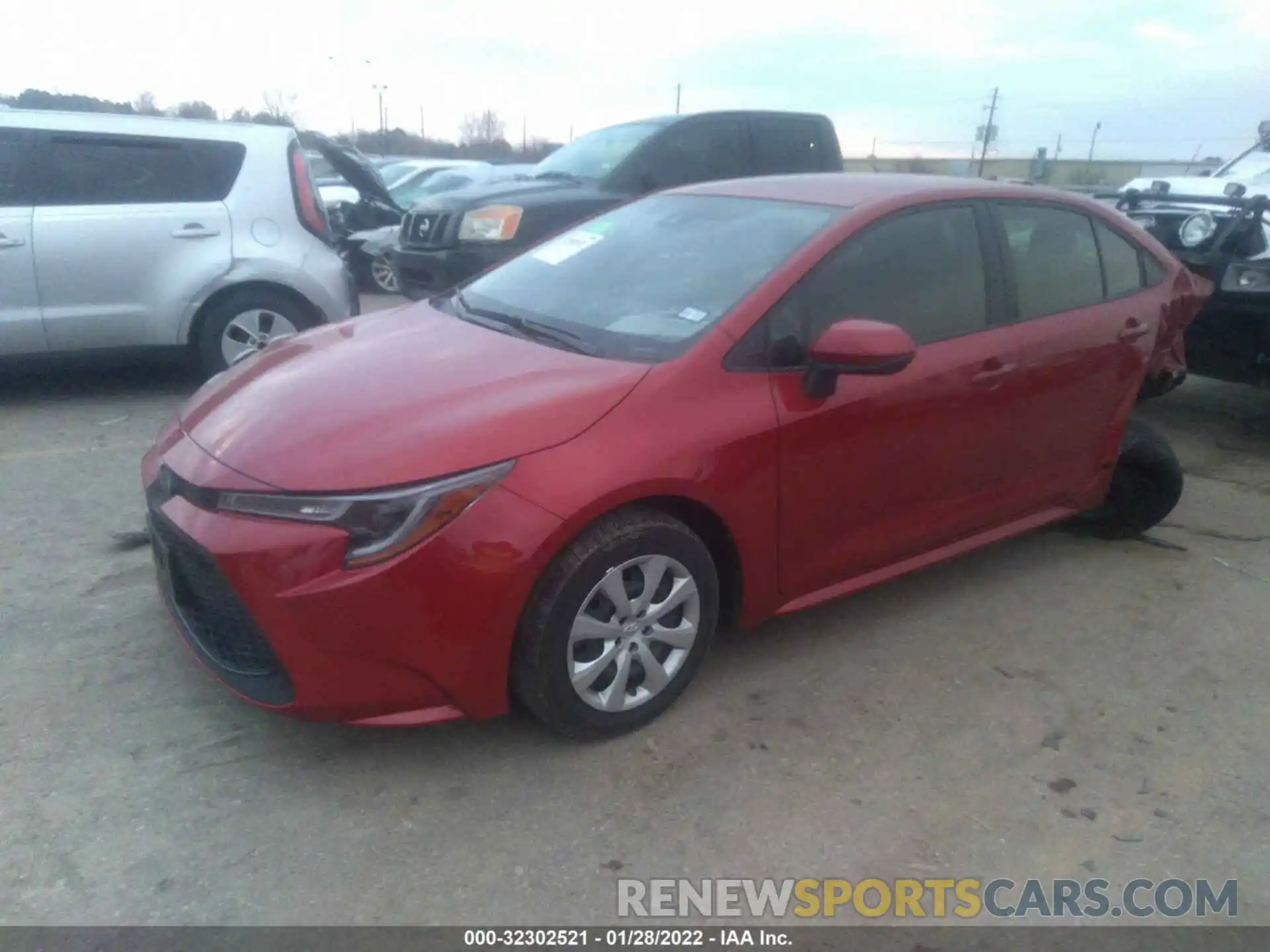 2 Photograph of a damaged car JTDEPMAE1MJ156521 TOYOTA COROLLA 2021