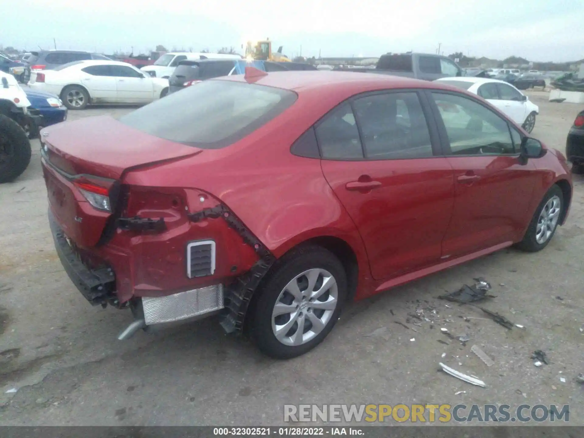 4 Photograph of a damaged car JTDEPMAE1MJ156521 TOYOTA COROLLA 2021