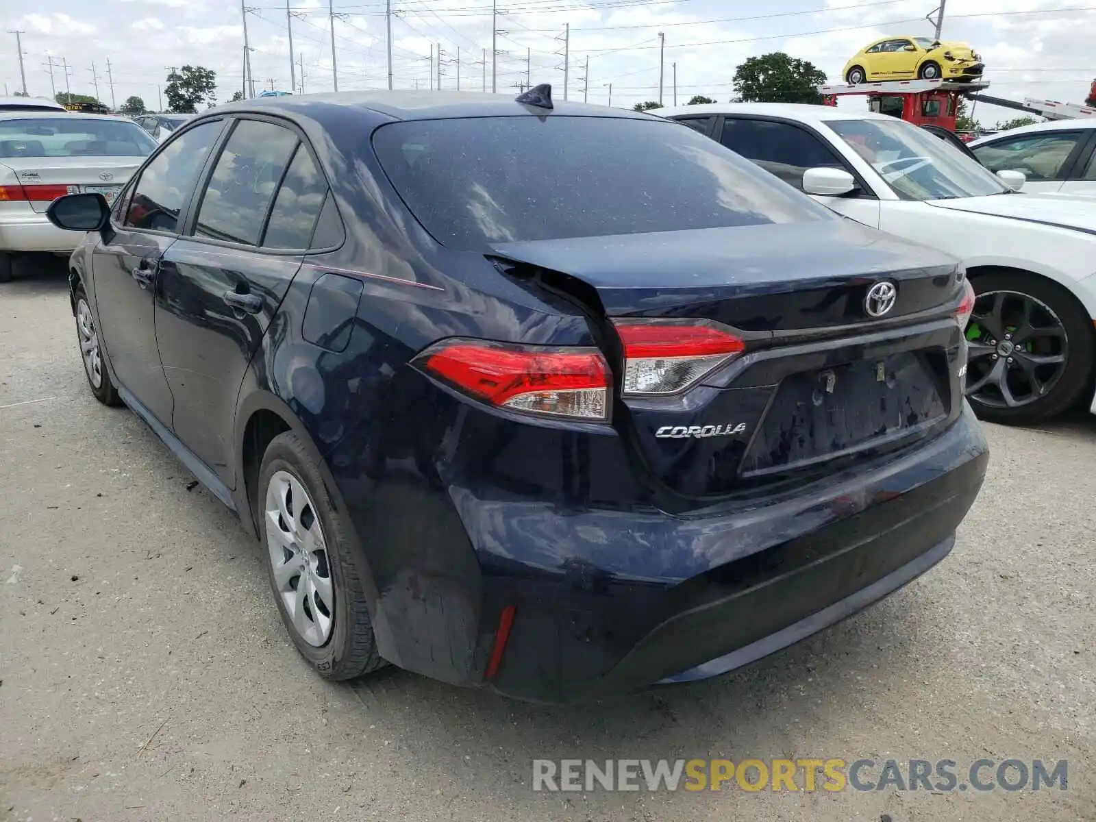 3 Photograph of a damaged car JTDEPMAE1MJ157023 TOYOTA COROLLA 2021