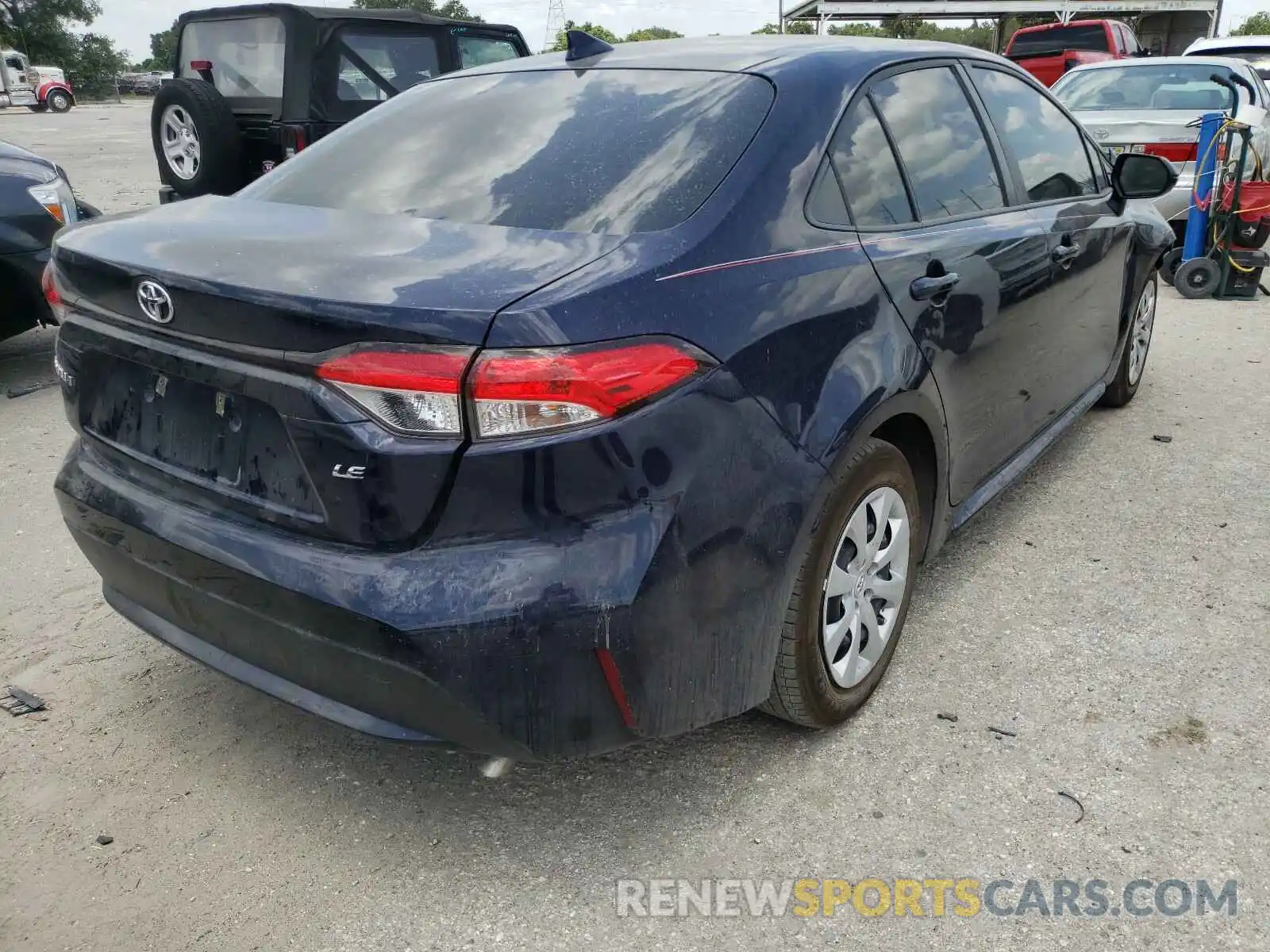 4 Photograph of a damaged car JTDEPMAE1MJ157023 TOYOTA COROLLA 2021