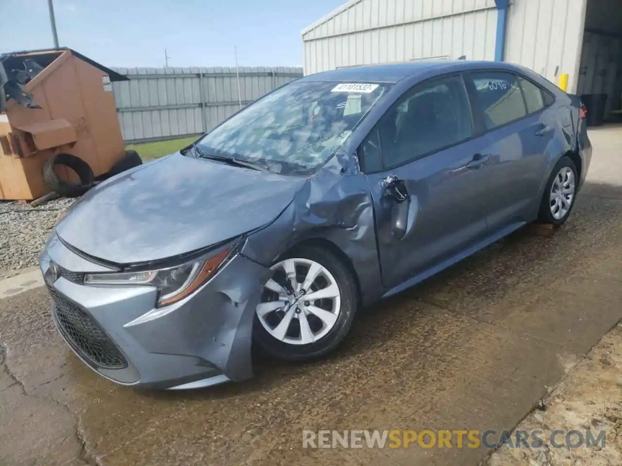 2 Photograph of a damaged car JTDEPMAE1MJ158351 TOYOTA COROLLA 2021