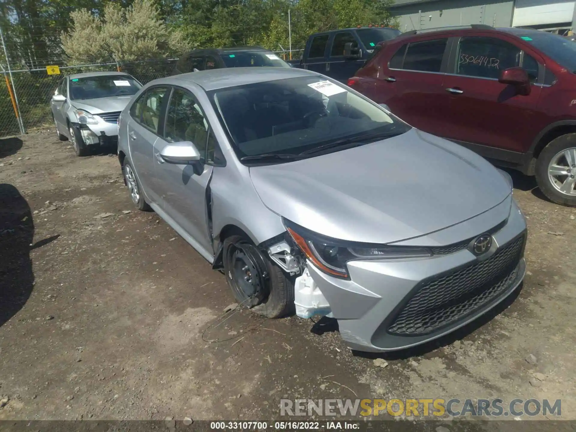 1 Photograph of a damaged car JTDEPMAE1MJ158429 TOYOTA COROLLA 2021