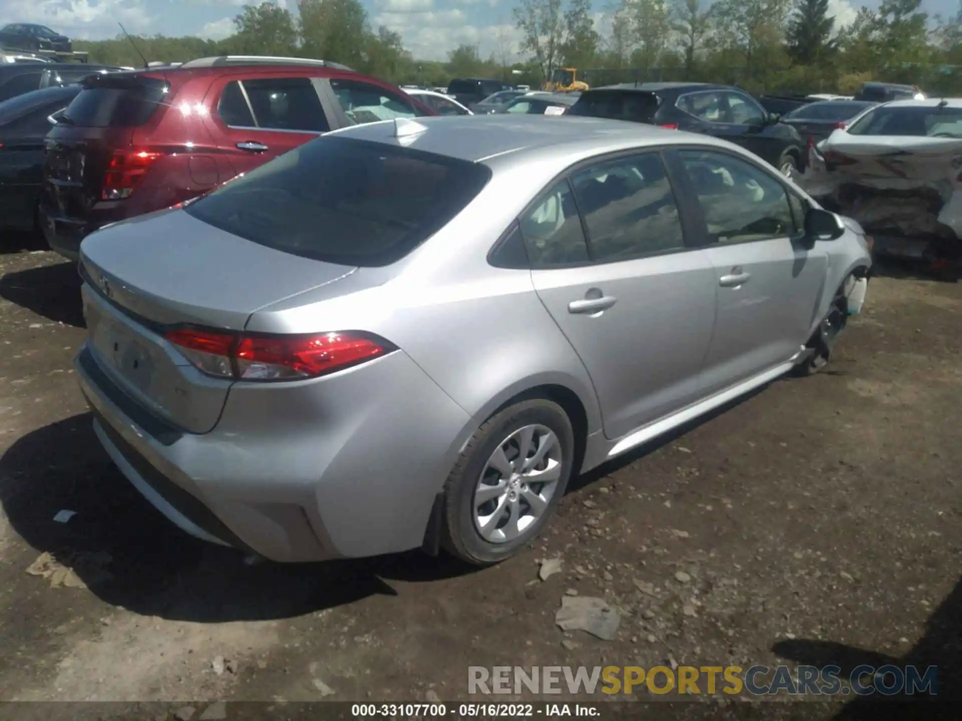 4 Photograph of a damaged car JTDEPMAE1MJ158429 TOYOTA COROLLA 2021