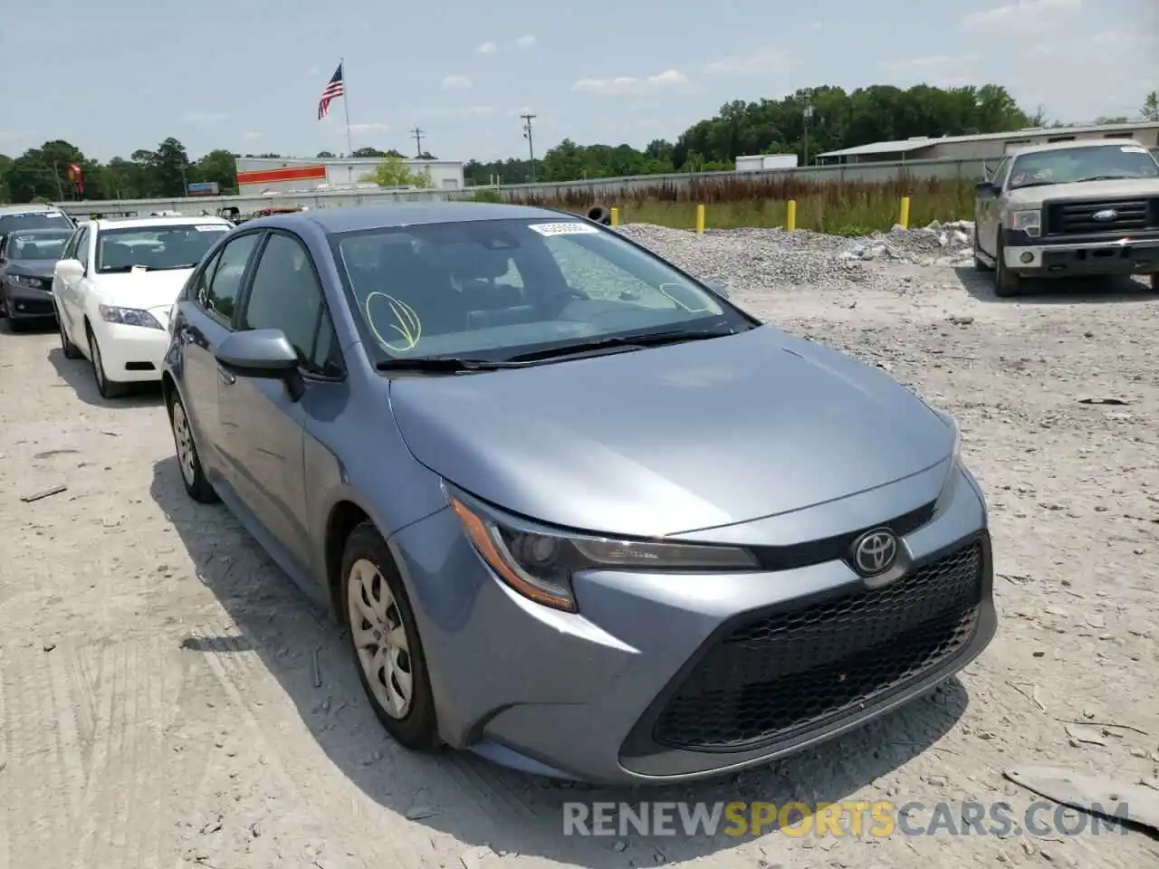 1 Photograph of a damaged car JTDEPMAE1MJ159371 TOYOTA COROLLA 2021