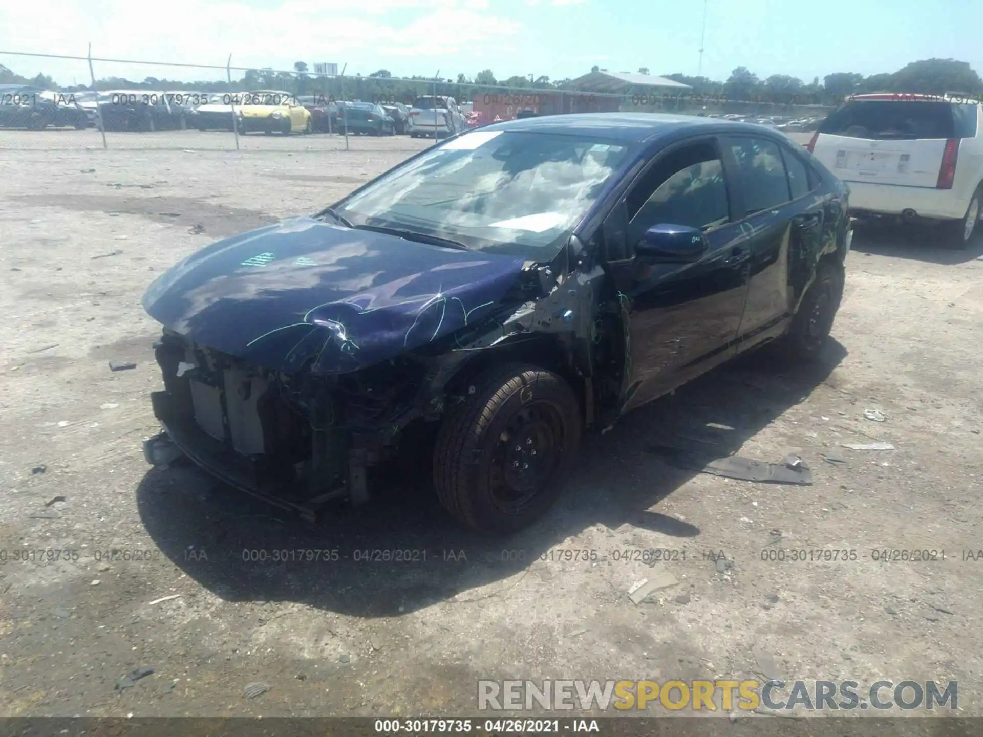 6 Photograph of a damaged car JTDEPMAE1MJ159628 TOYOTA COROLLA 2021