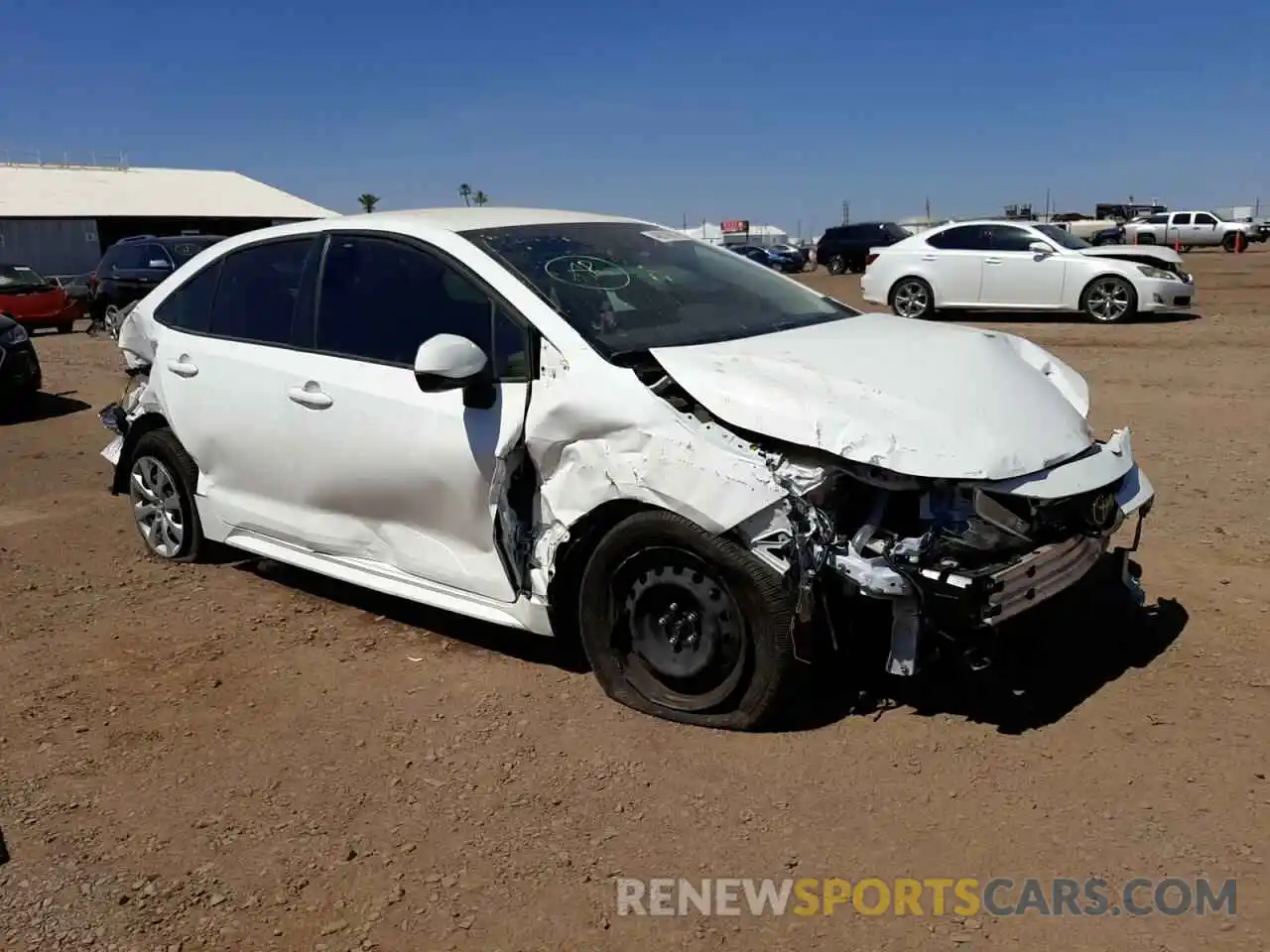 1 Photograph of a damaged car JTDEPMAE1MJ159788 TOYOTA COROLLA 2021