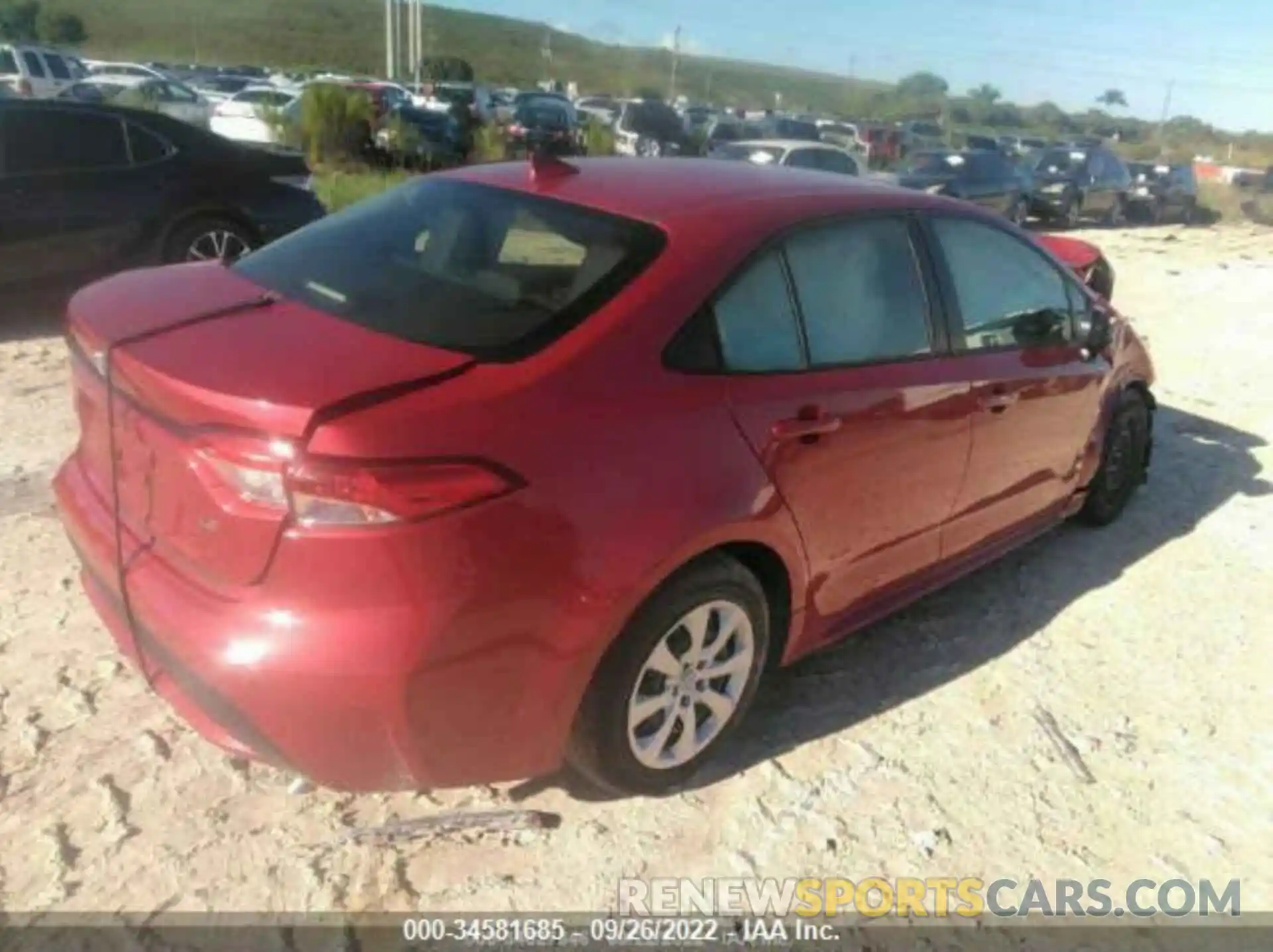 4 Photograph of a damaged car JTDEPMAE1MJ160407 TOYOTA COROLLA 2021