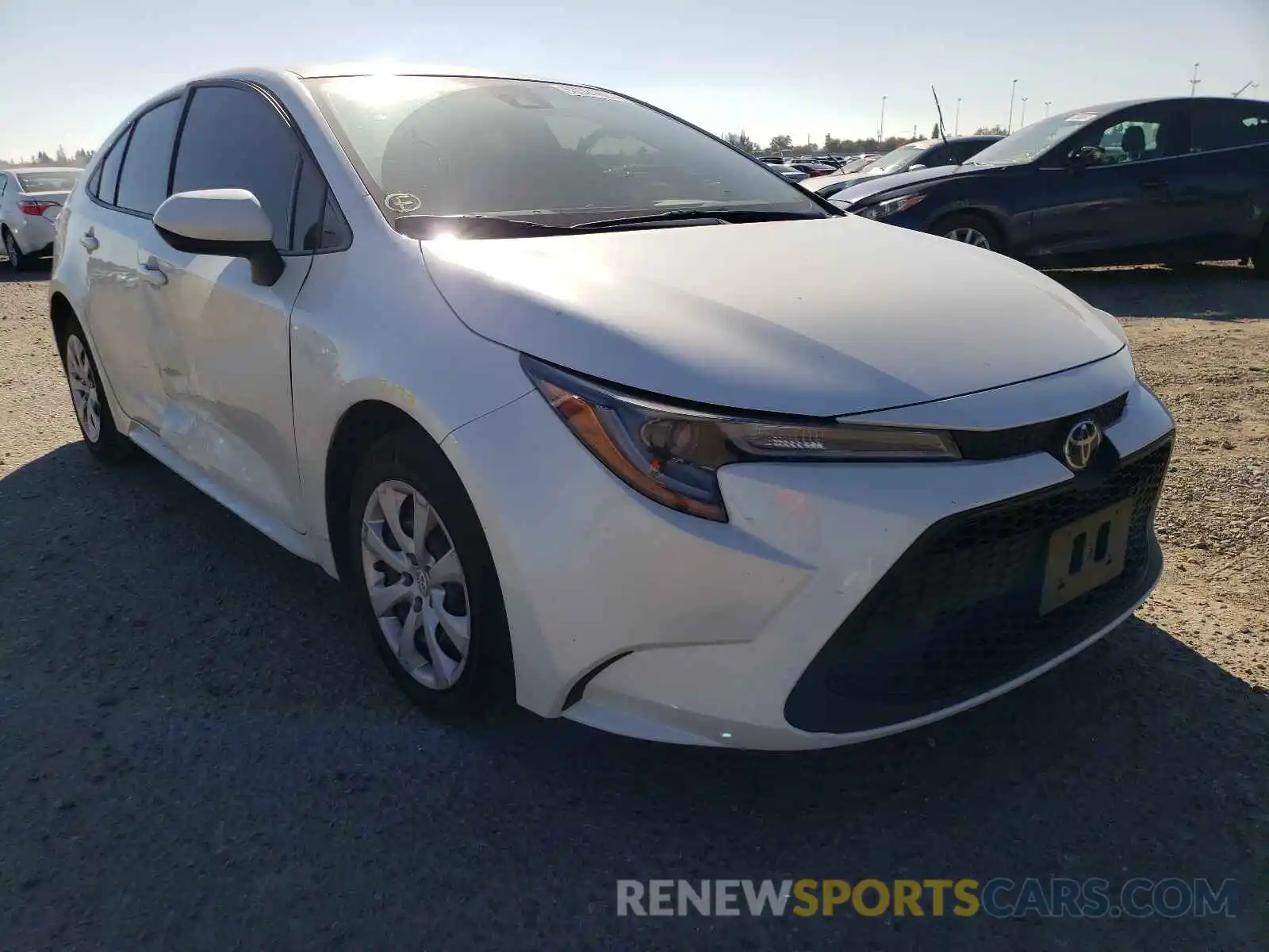 1 Photograph of a damaged car JTDEPMAE1MJ160780 TOYOTA COROLLA 2021