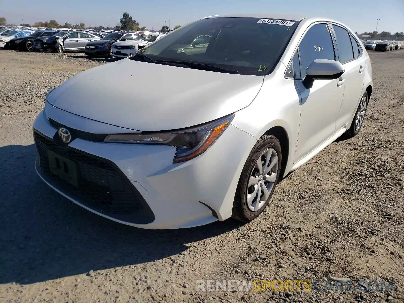 2 Photograph of a damaged car JTDEPMAE1MJ160780 TOYOTA COROLLA 2021